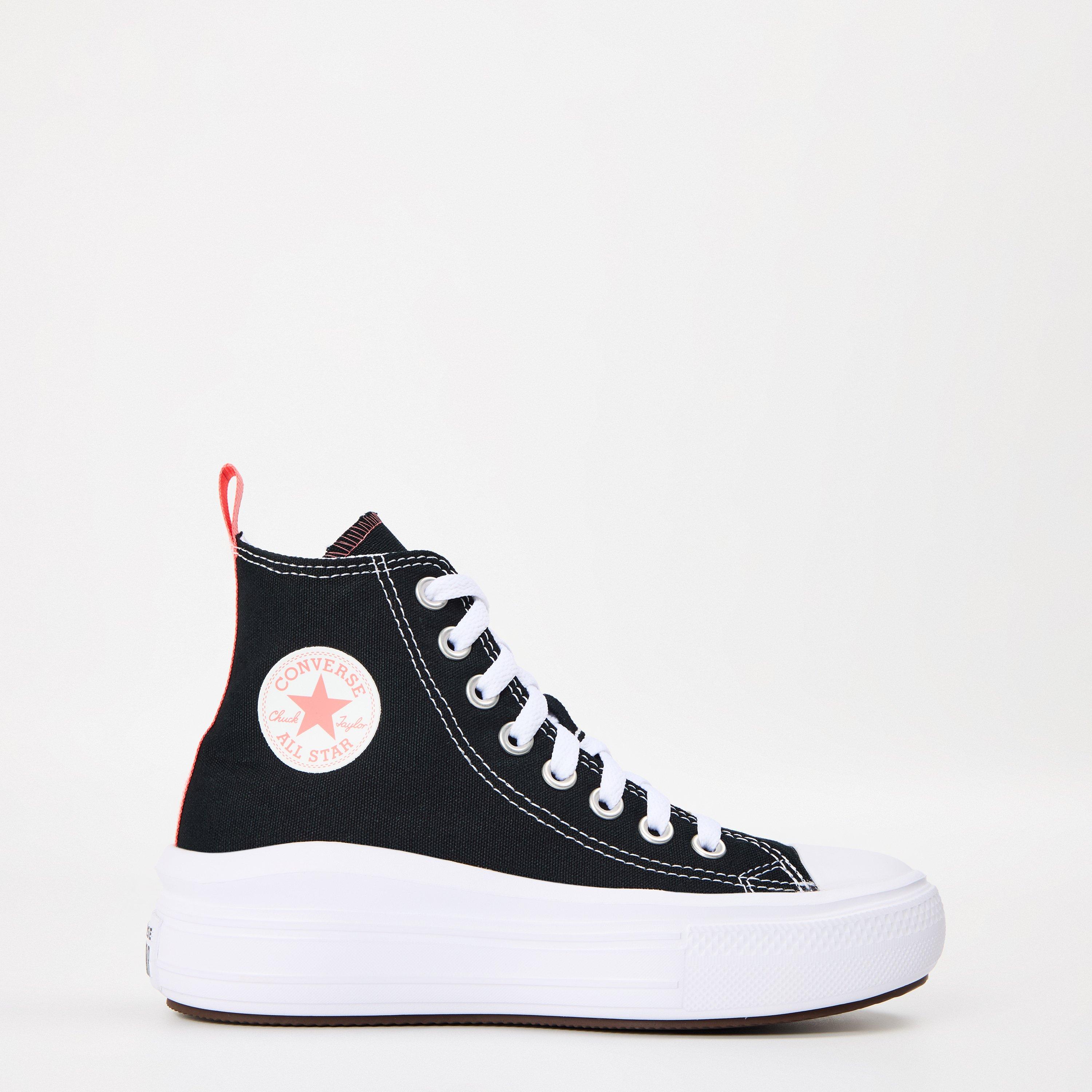 Black Pink 001 - Converse - Kids' Canvas High-Top Trainers - 1