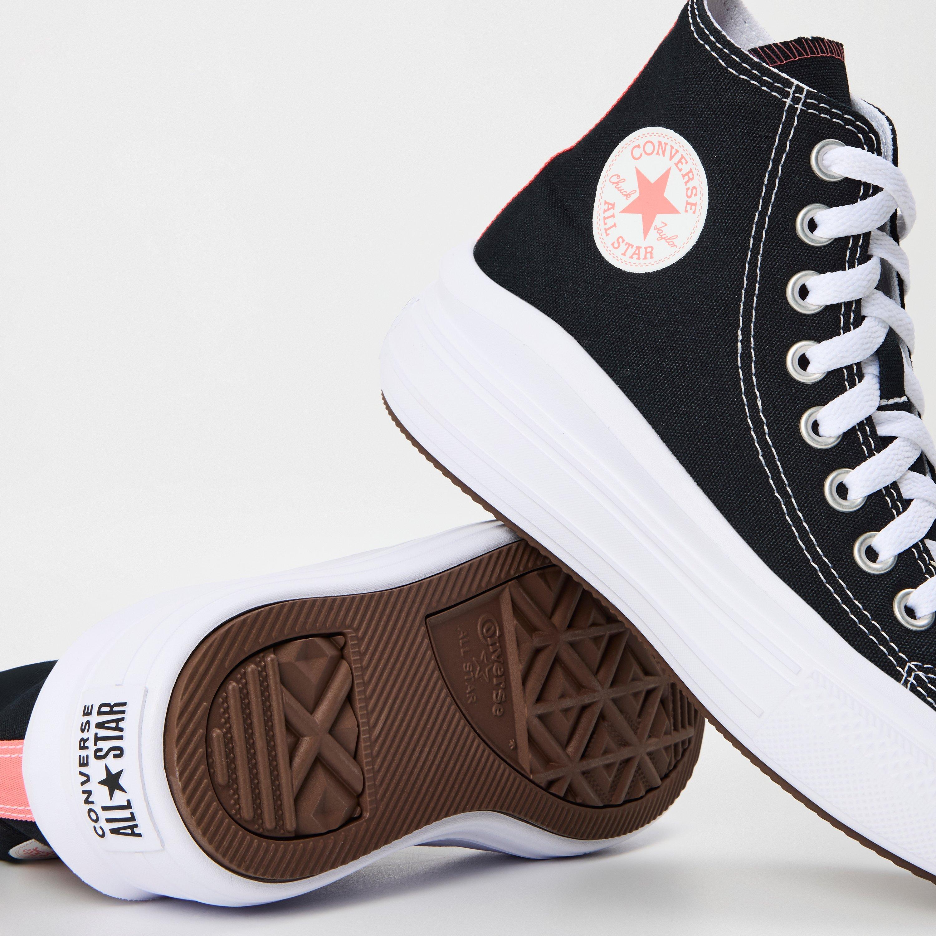 Black Pink 001 - Converse - Kids' Canvas High-Top Trainers - 3