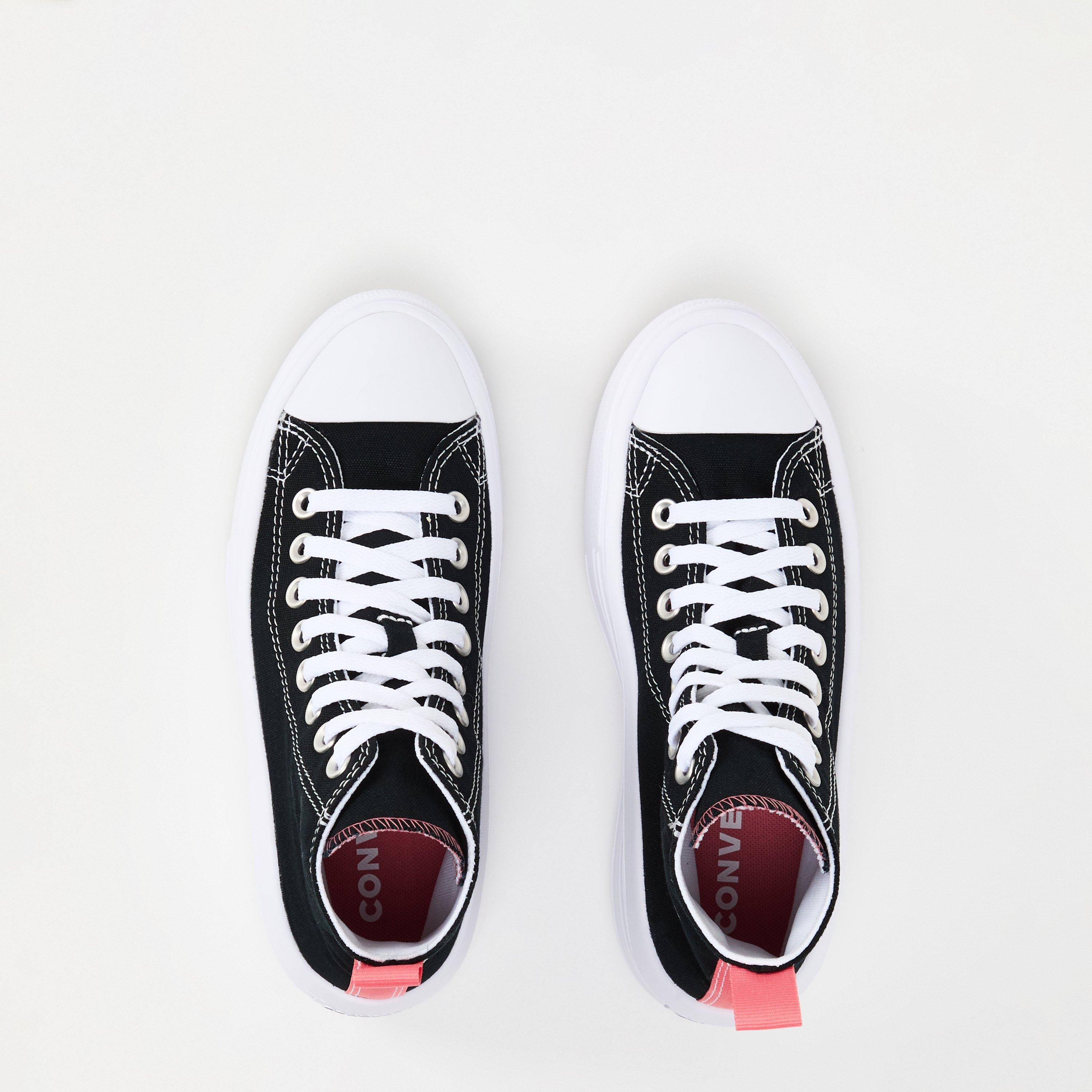 Black Pink 001 - Converse - Kids' Canvas High-Top Trainers - 4