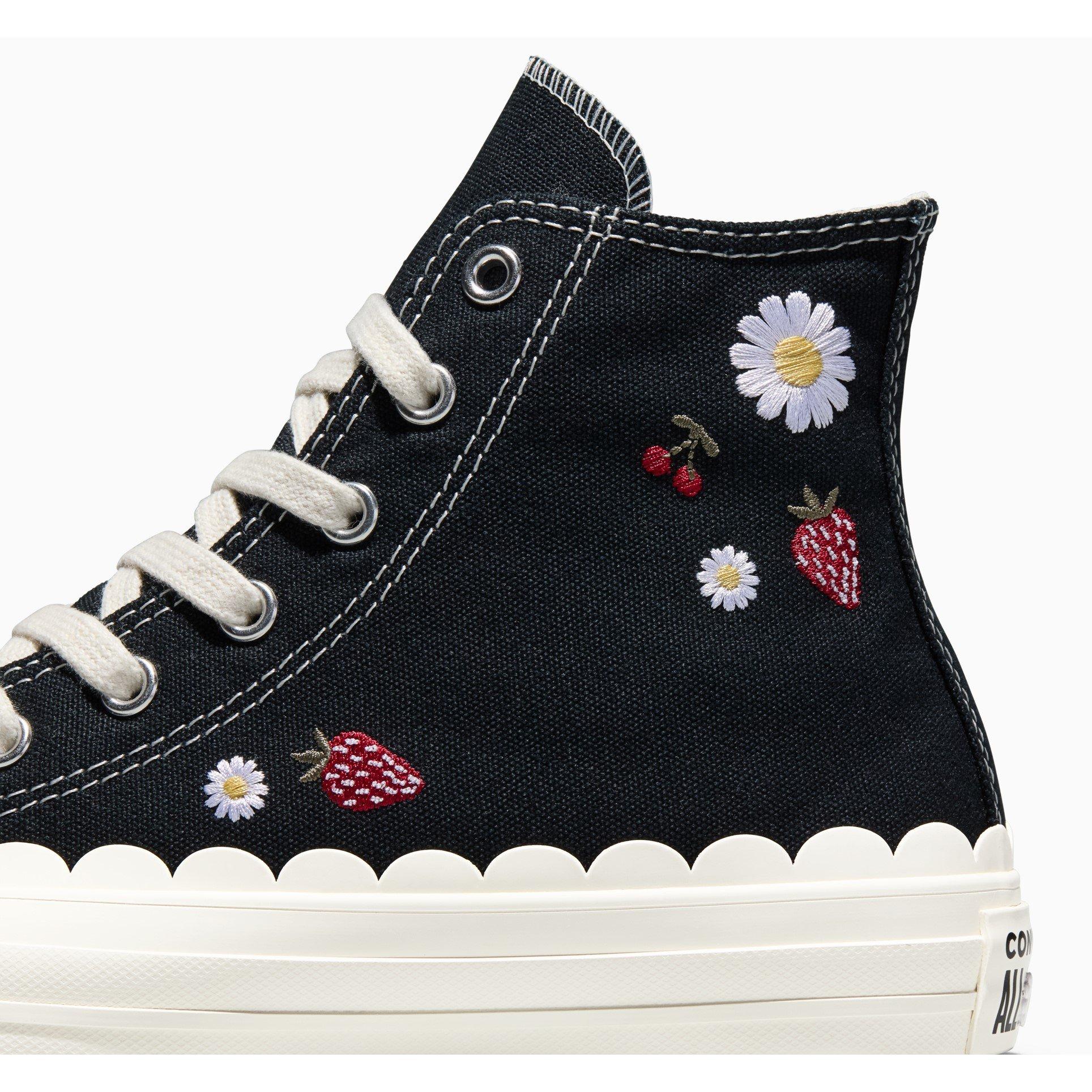 Black/Egret - Converse - Kids' Canvas High-Top Trainers - 3