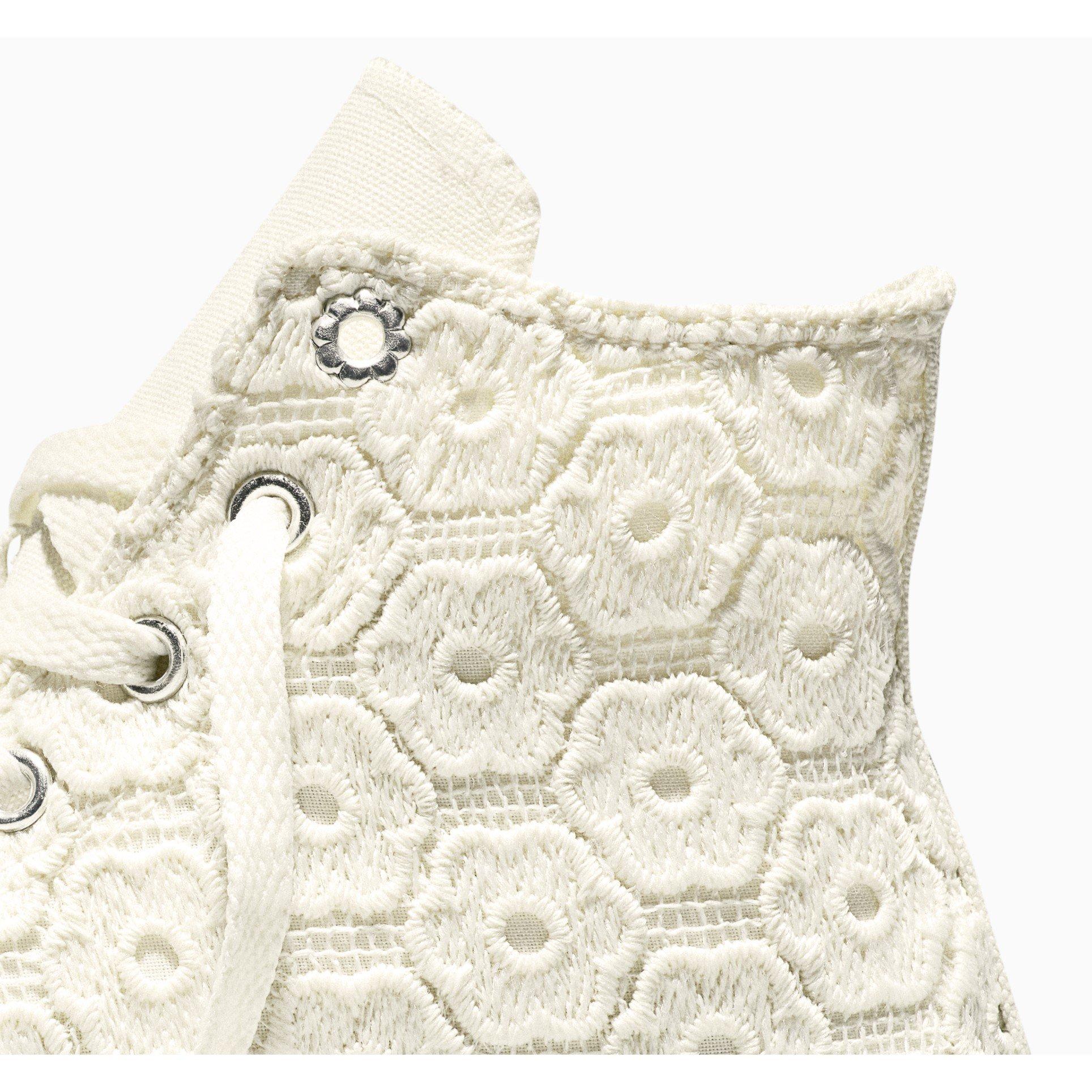 Egret/Black - Converse - Kids' Canvas High-Top Trainers - 4