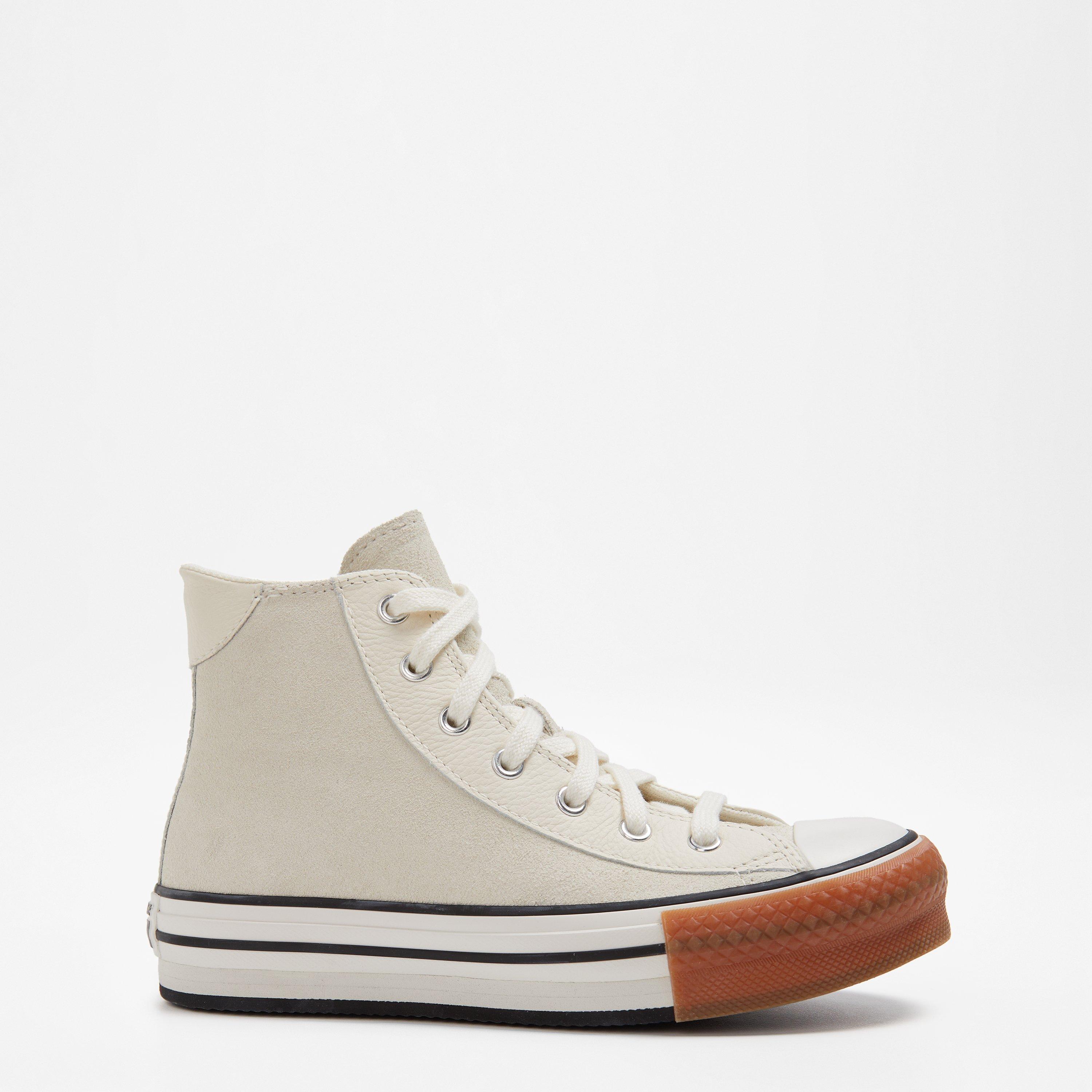 Egret 287 - Converse - Eva Lift Canvas High Top Trainers Juniors - 1