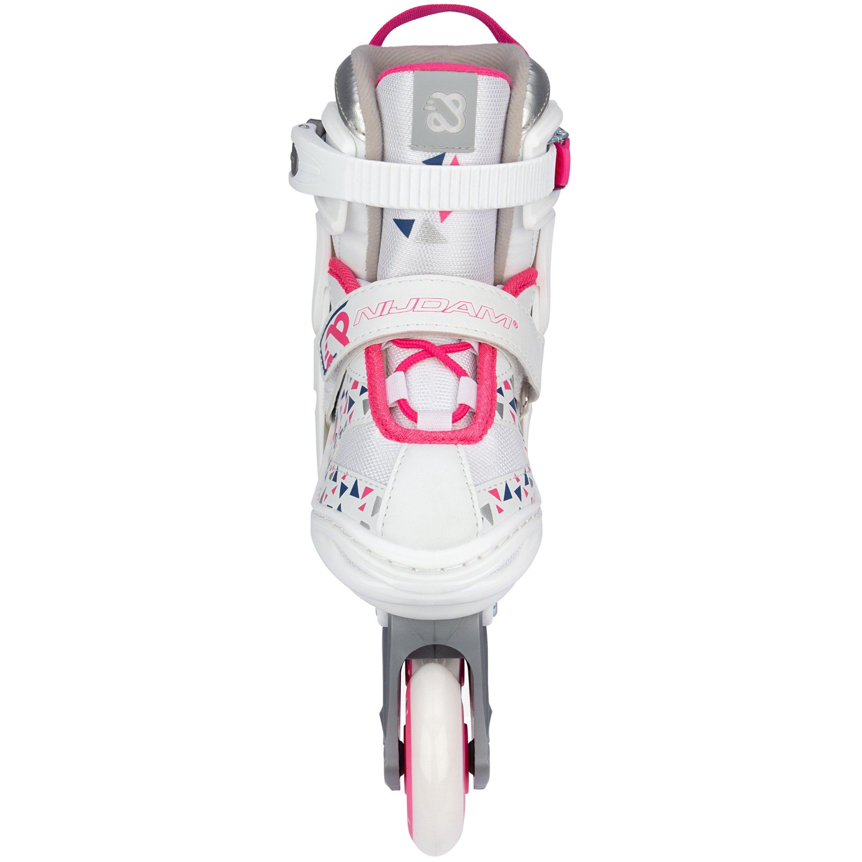 Wit/Fuchsia - Nijdam - Nijdam Inline Skates Junior - 2