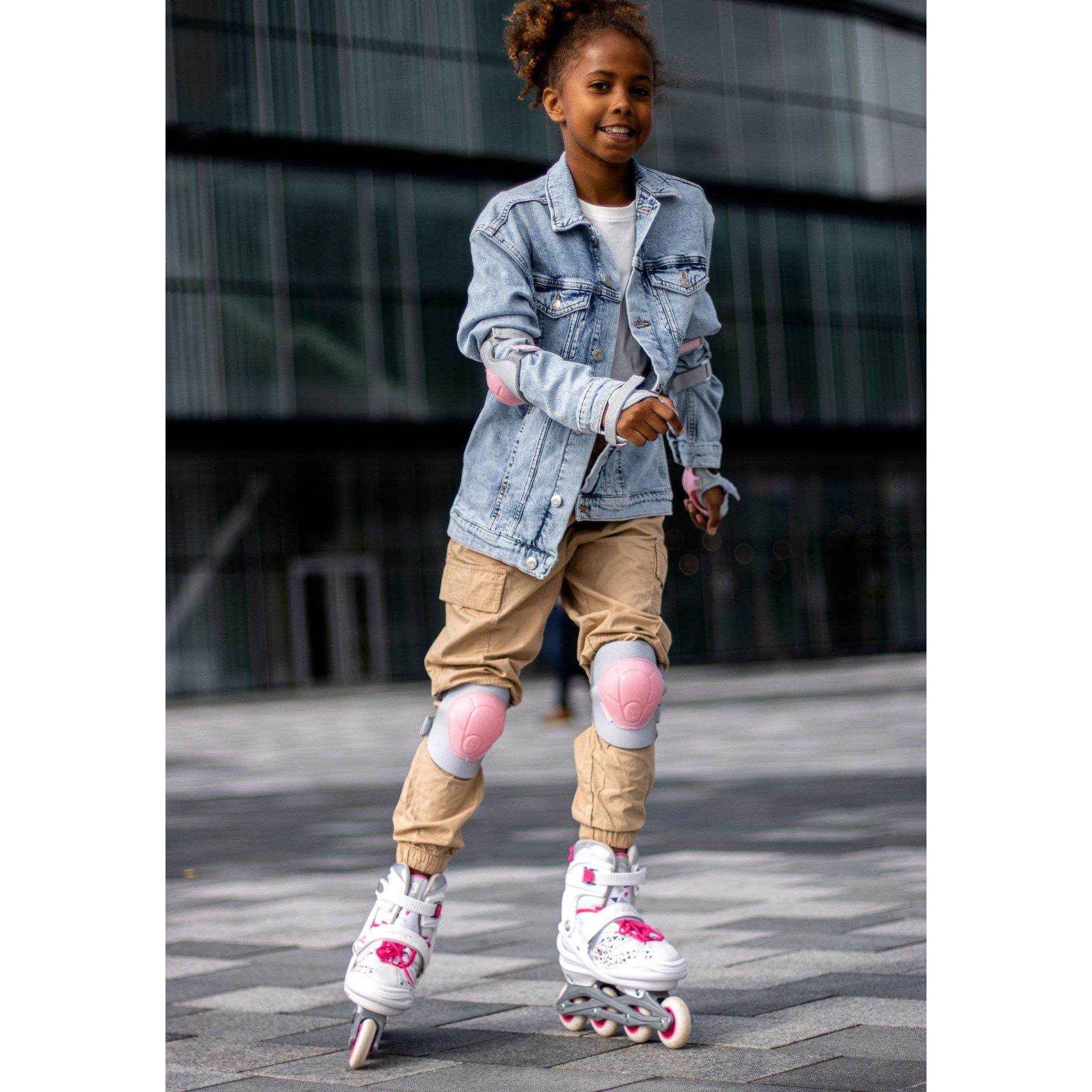 Wit/Fuchsia - Nijdam - Nijdam Inline Skates Junior - 8