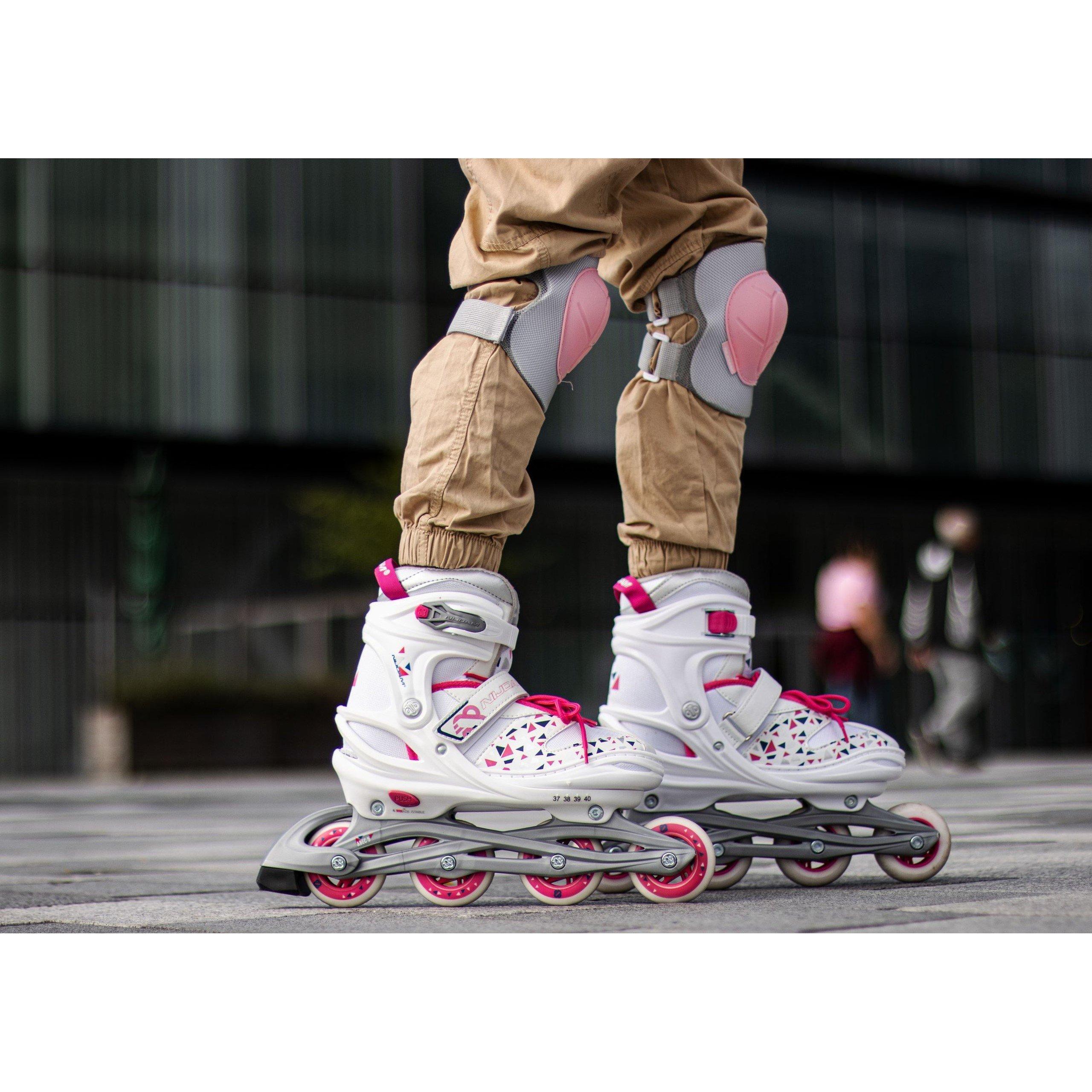 Wit/Fuchsia - Nijdam - Nijdam Inline Skates Junior - 9