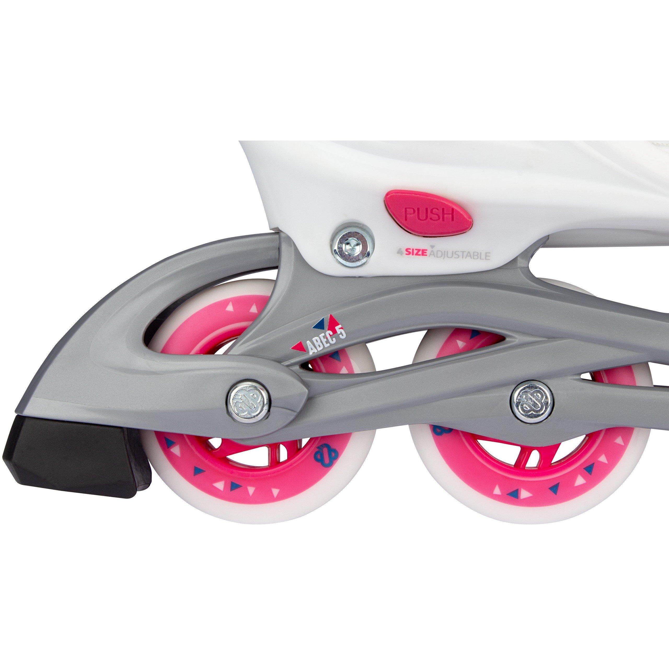Wit/Fuchsia - Nijdam - Nijdam Inline Skates Junior - 4