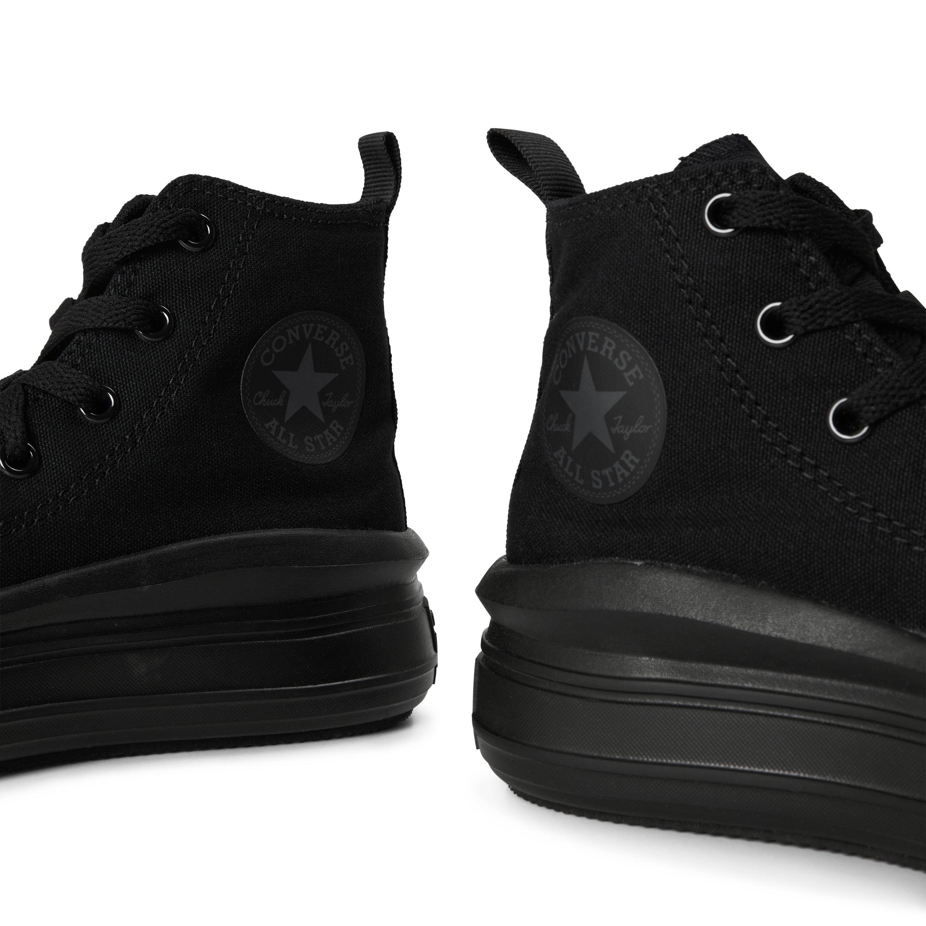 Black/Black - Converse - Kids' Canvas High-Top Trainers - 3