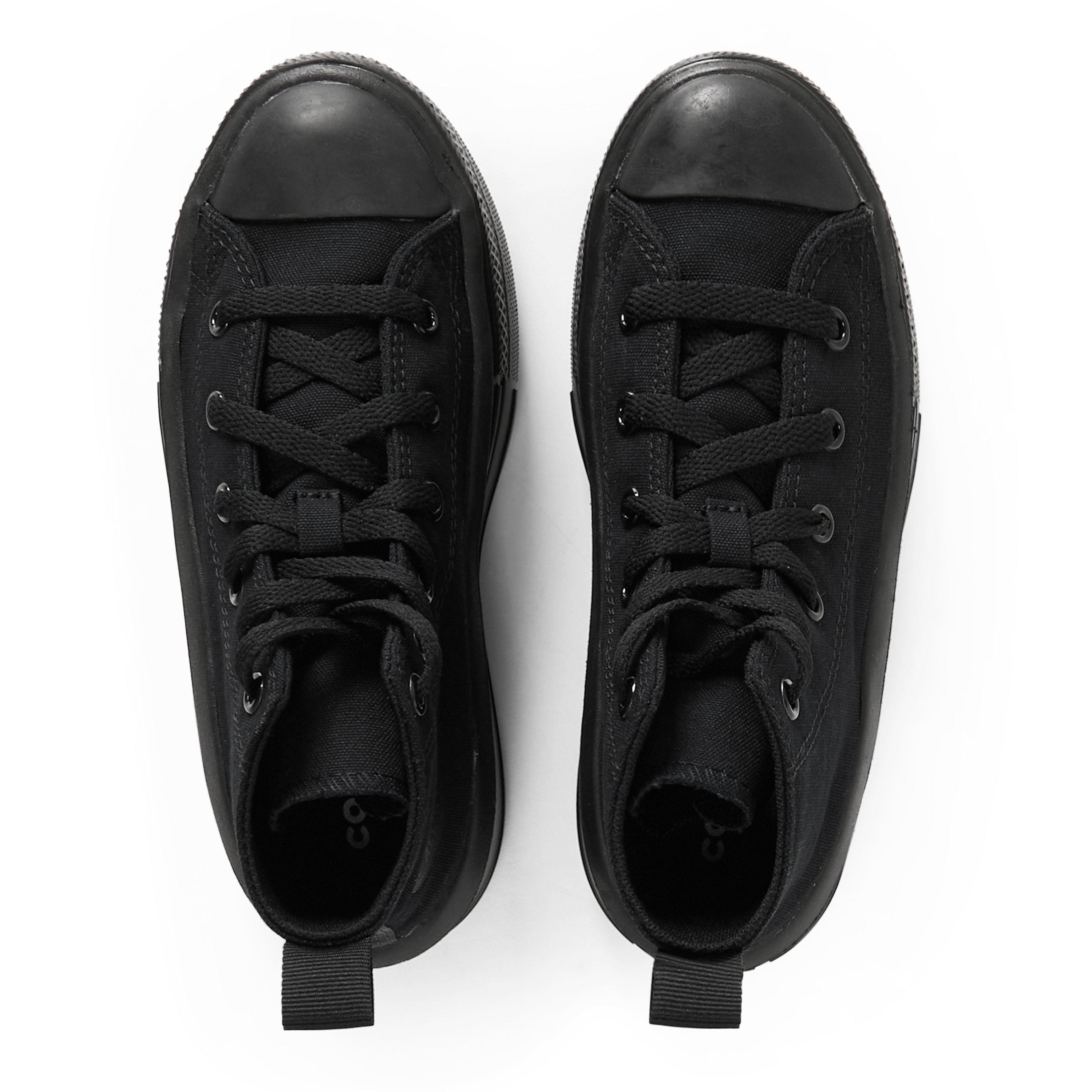 Black/Black - Converse - Kids' Canvas High-Top Trainers - 4