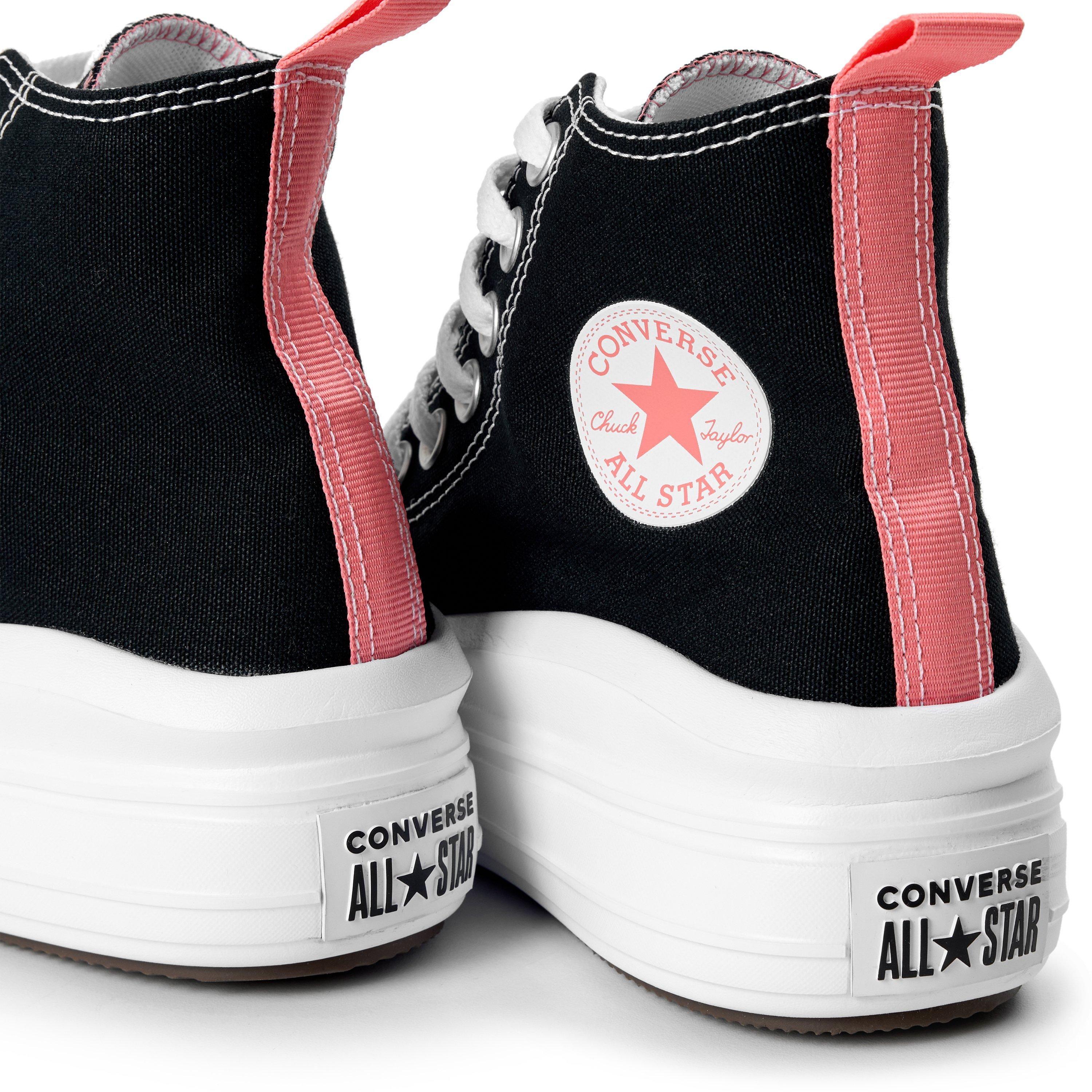 Black/Ivory/Wht - Converse - Kids' Chuck Taylor All Star Move Canvas High-Top Trainers - 3