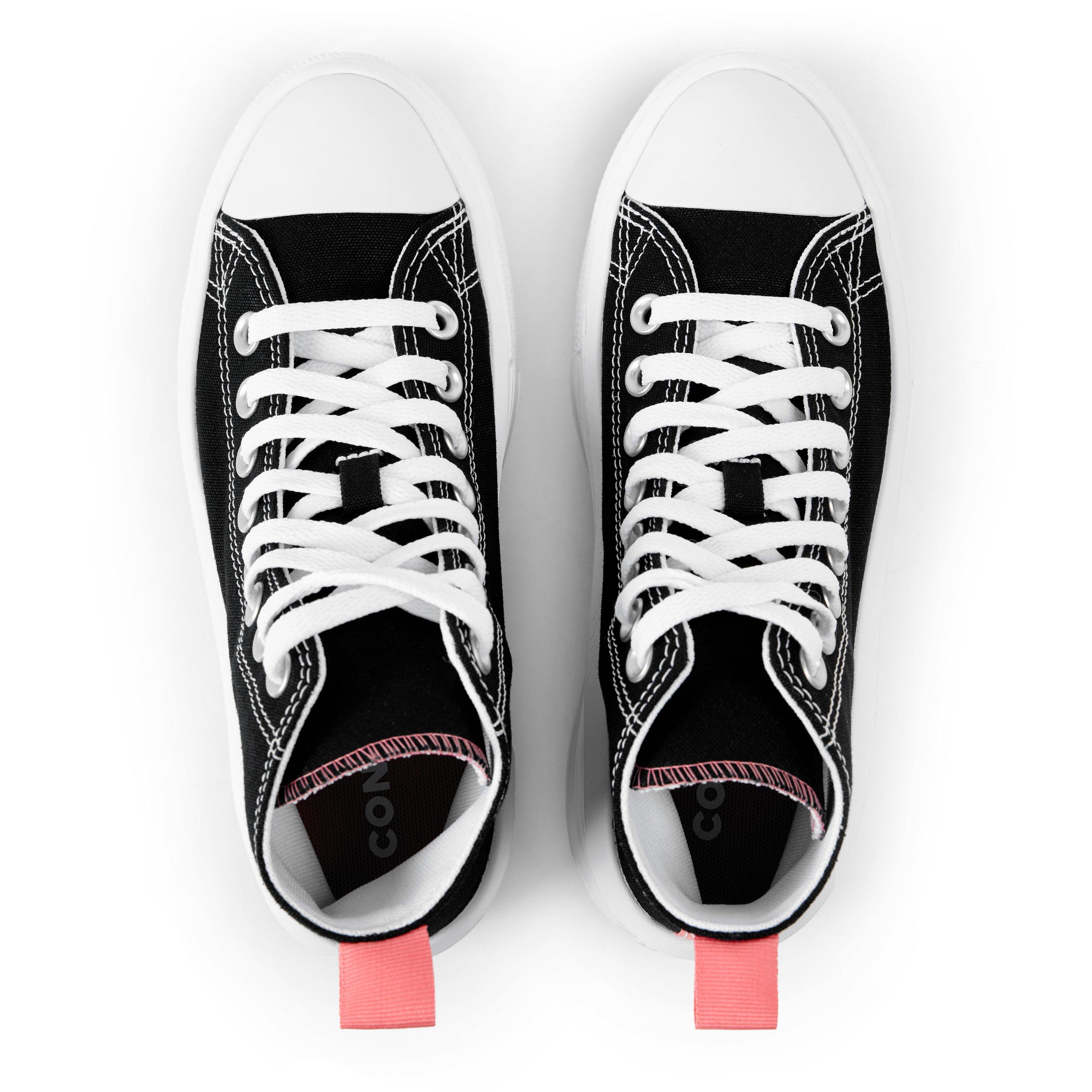 Black/Ivory/Wht - Converse - Kids' Chuck Taylor All Star Move Canvas High-Top Trainers - 4
