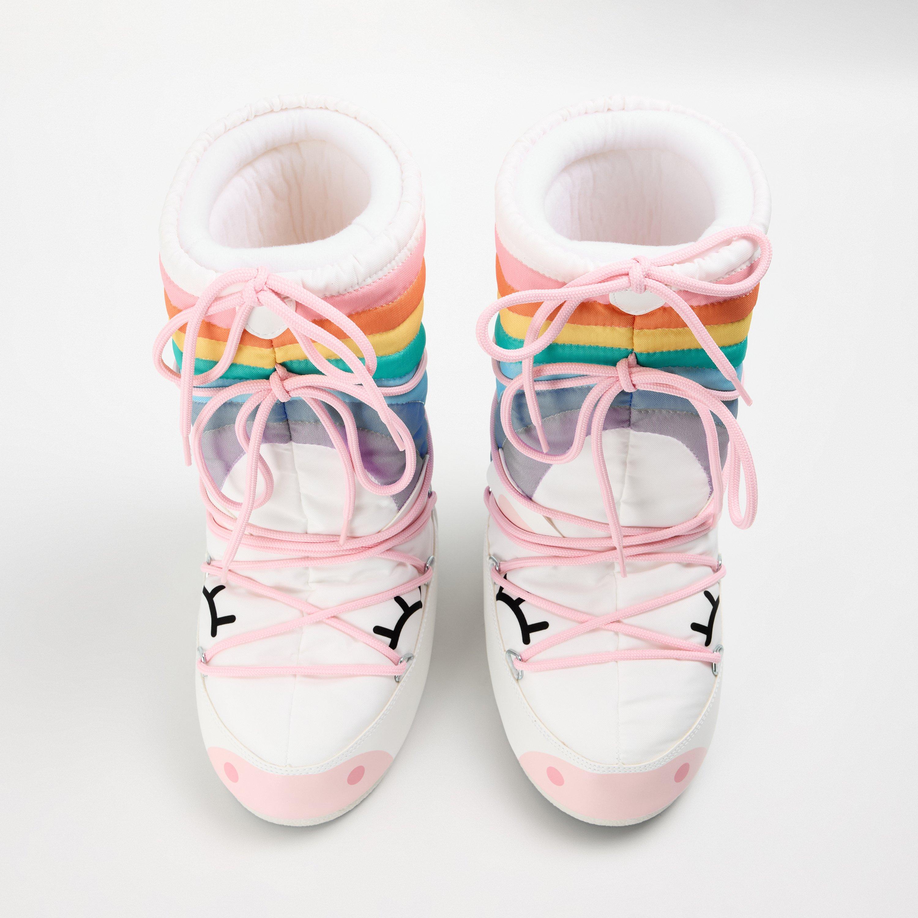 AV20 Multi - Moon Boot - Kids' Icon Unicorn Snow Boots - 4