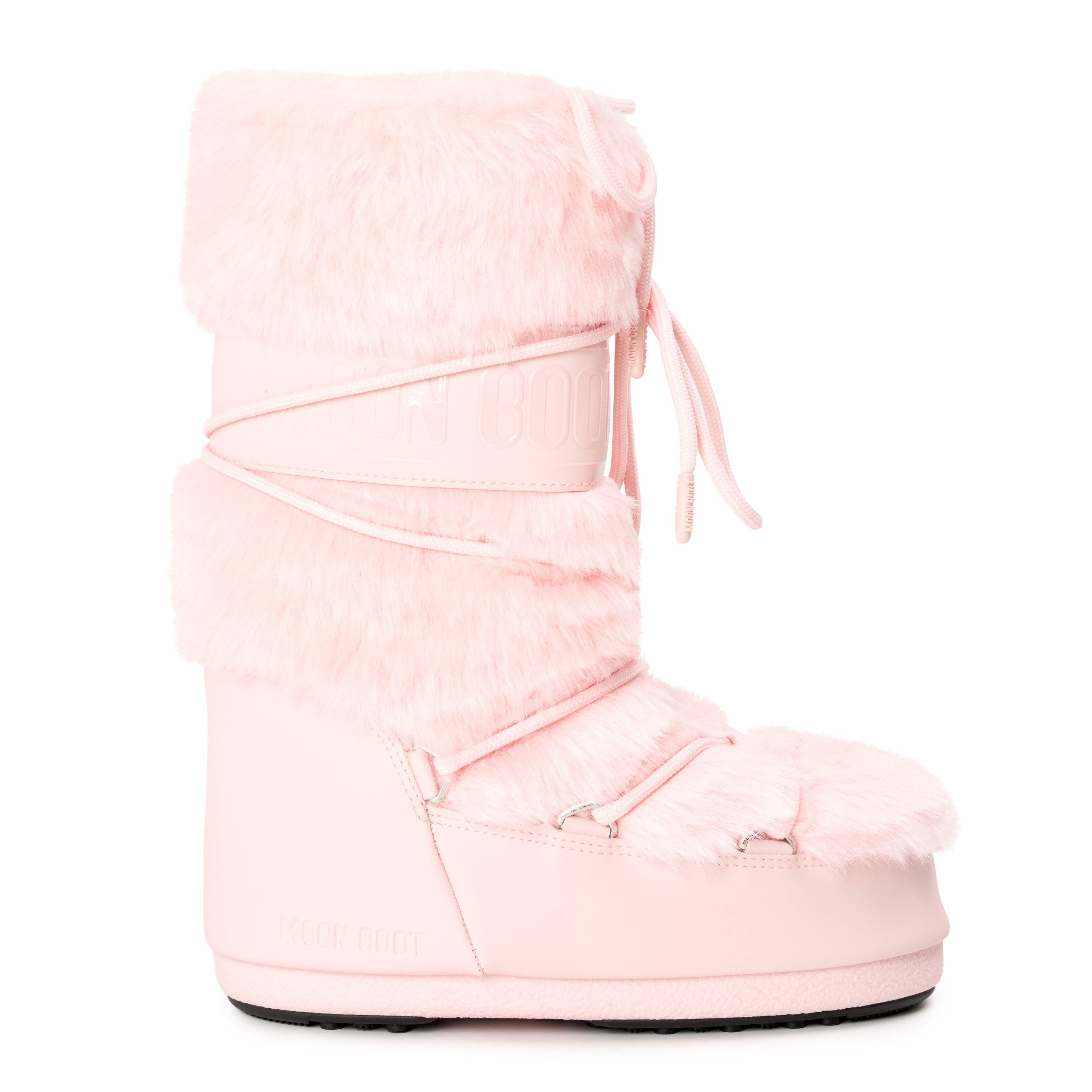 Dusty Pink - Moon Boot - MN BT Icon Faux Fur Jn71 - 1
