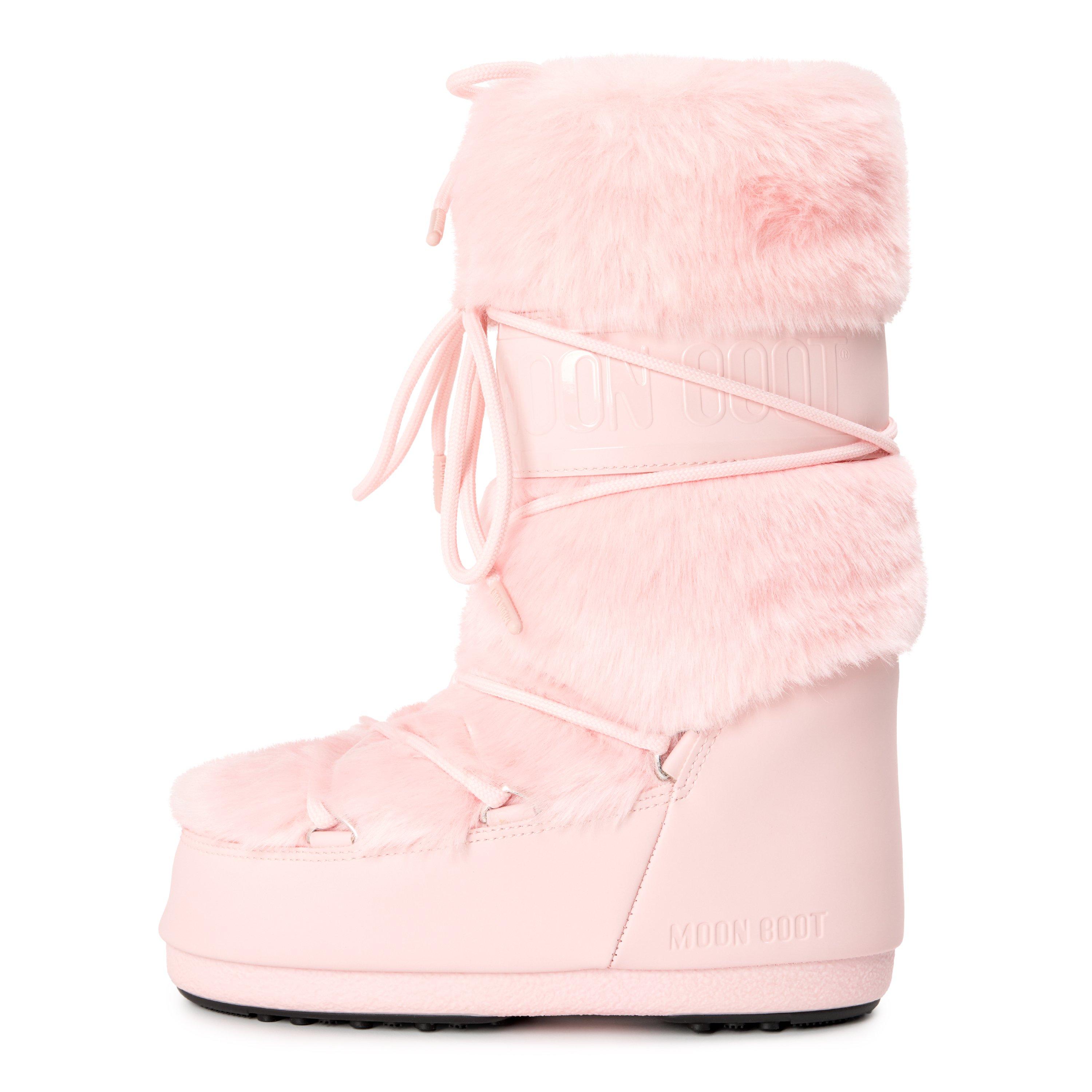 Dusty Pink - Moon Boot - MN BT Icon Faux Fur Jn71 - 2