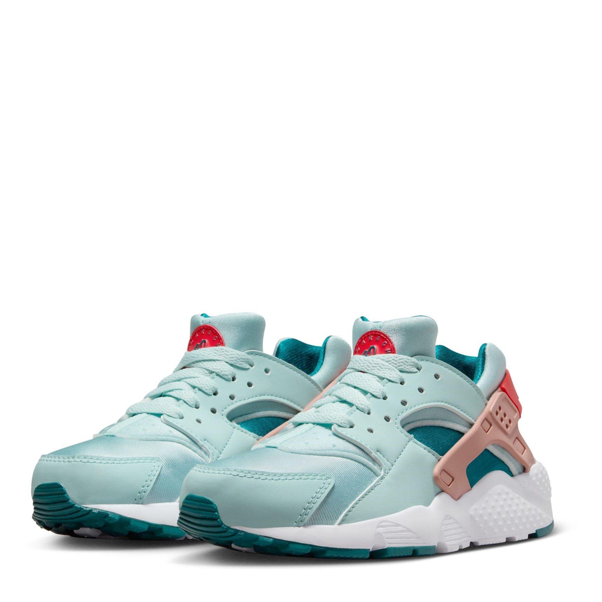 Jade/Teal - Nike - Huarache Run Big Kids' Shoes - 3