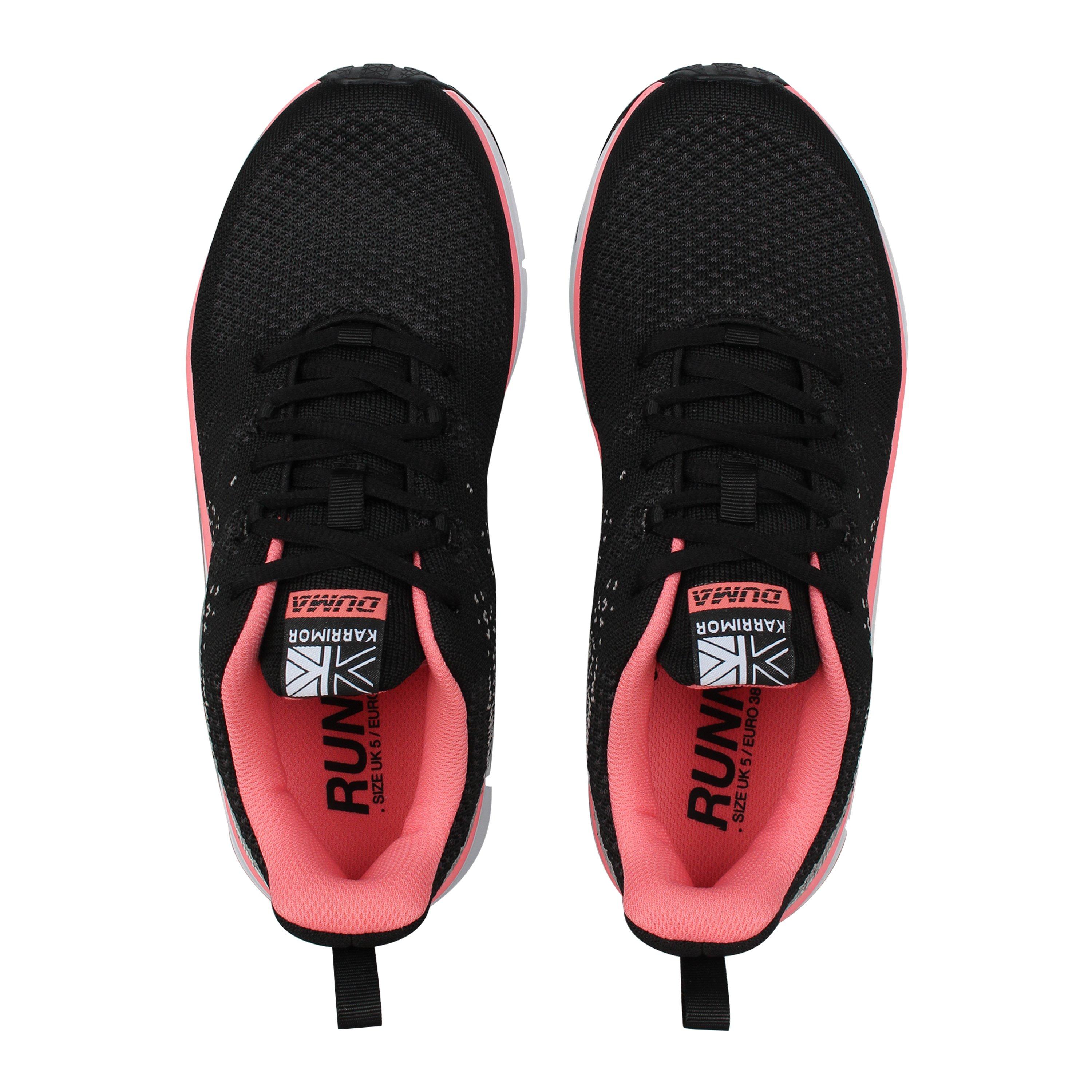 Schwarz/Koralle - Karrimor - Duma 6 Running Shoes Junior Girls - 5