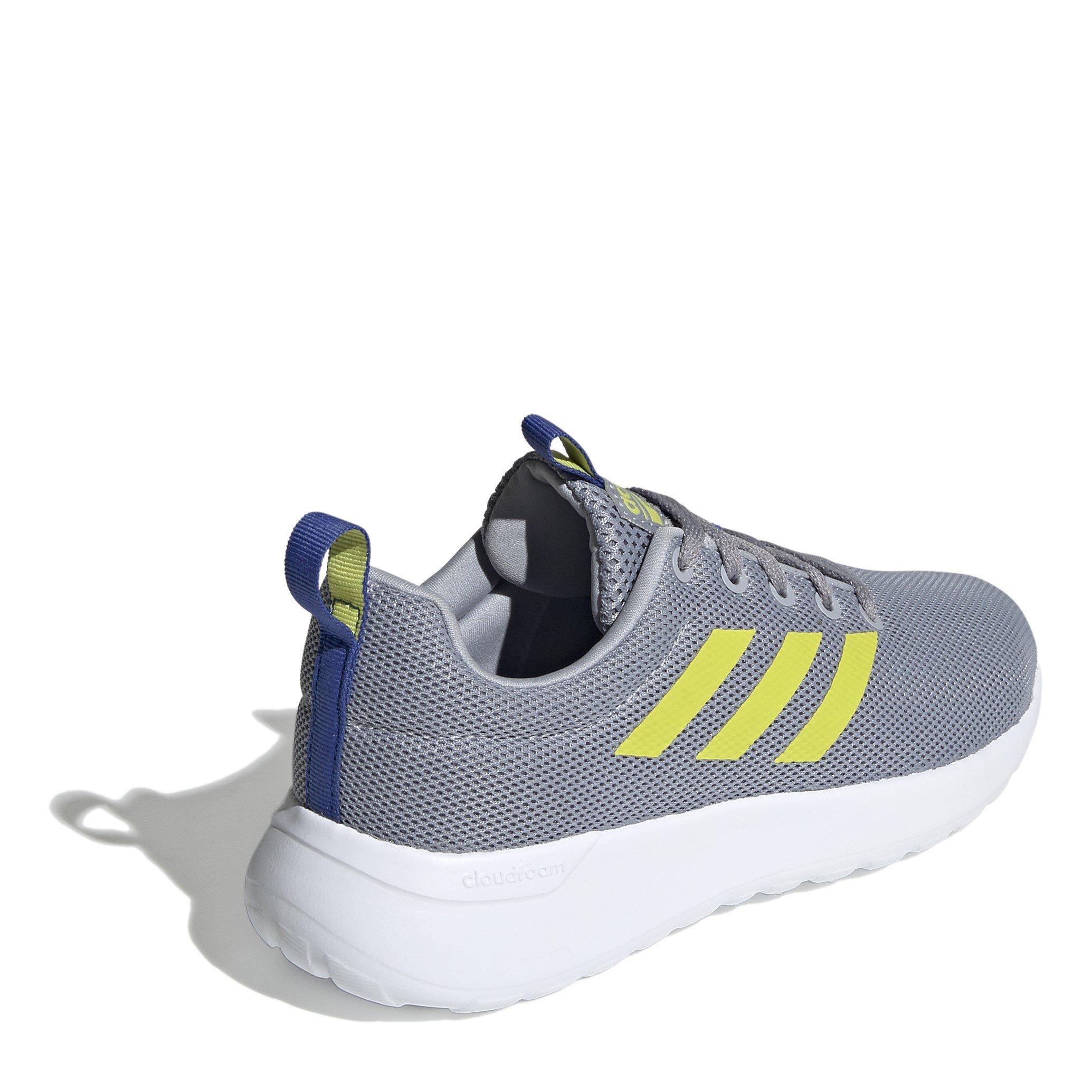 Grijs/Geel - adidas - Lite Racer Trainers Junior Girls - 4