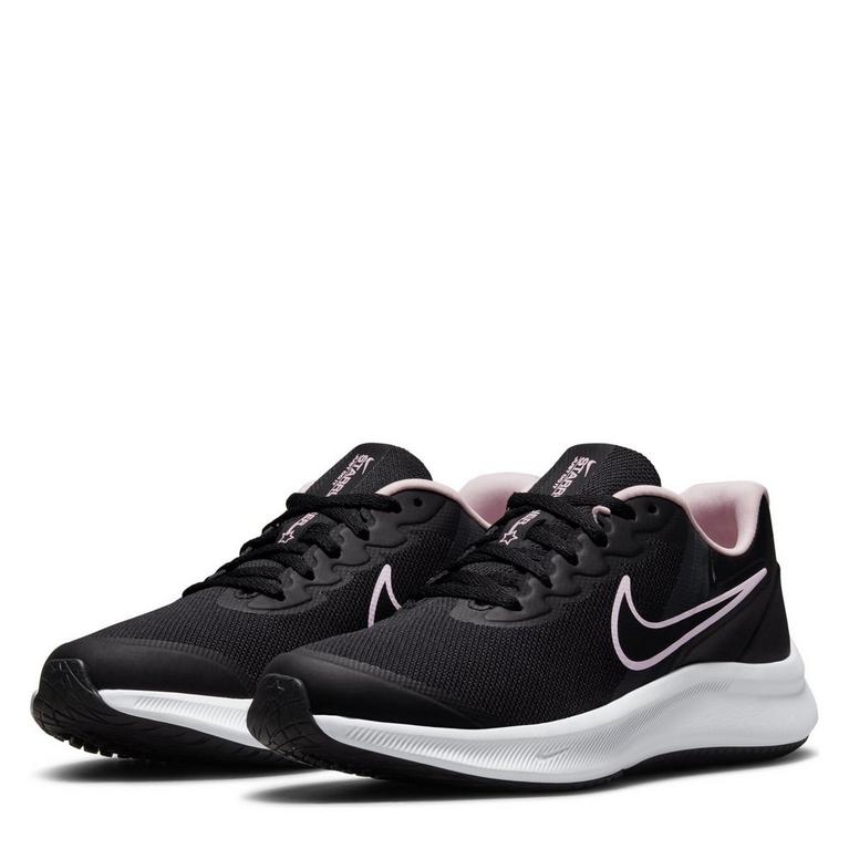 Noir/Blanc/Rose - Nike - Authentic Leather Sneakers - 3