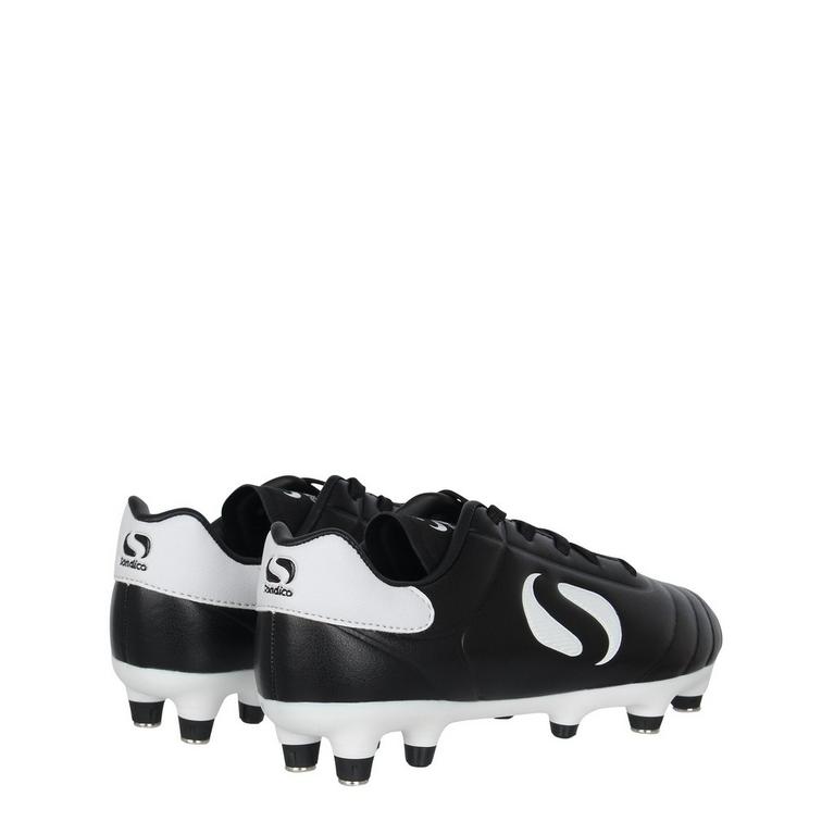 Noir/Blanc - Sondico - Strike Soft Ground Childrens Football Boots - 5