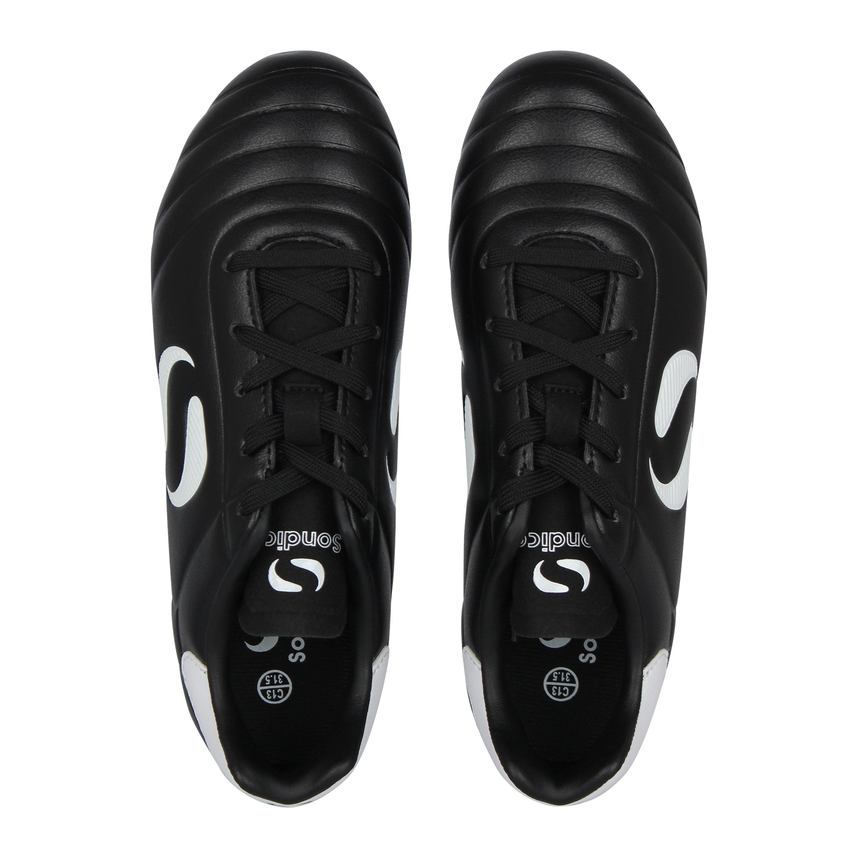 Zwart/Wit - Sondico - Strike Soft Ground Football Boots Childrens - 6