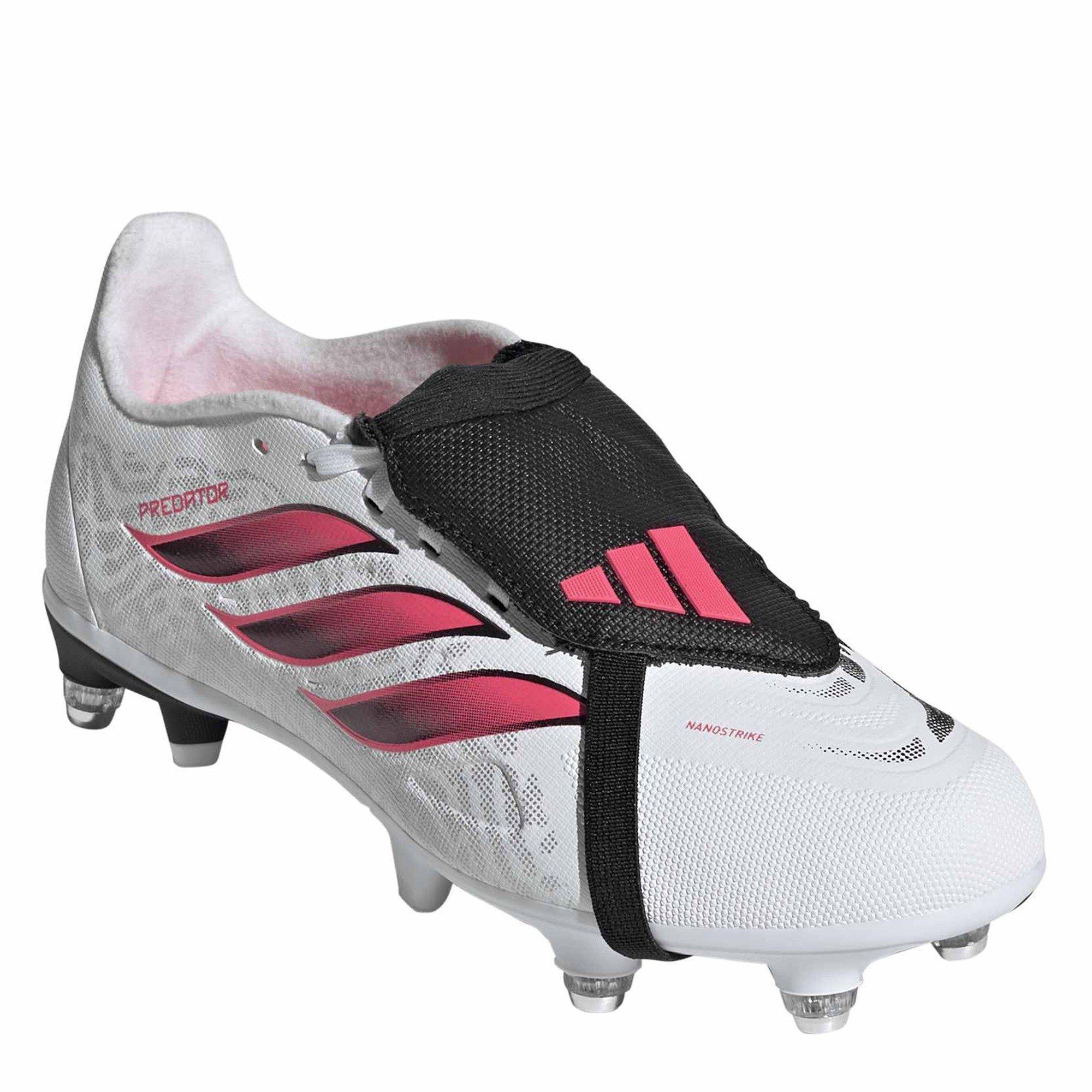 White/Coral - adidas - Predator League Childrens League Soft Ground Football Boots - 3