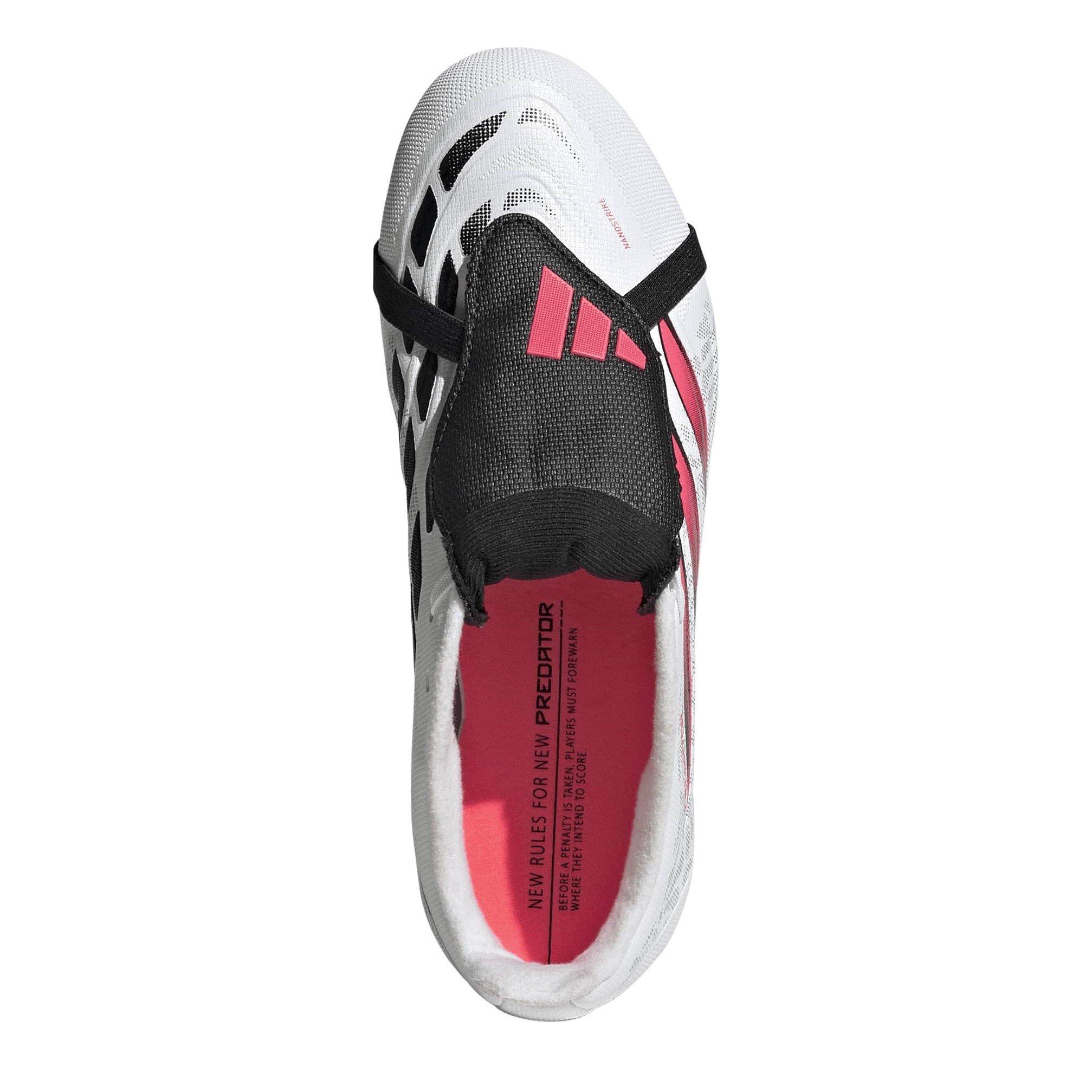 White/Coral - adidas - Predator League Childrens League Soft Ground Football Boots - 5