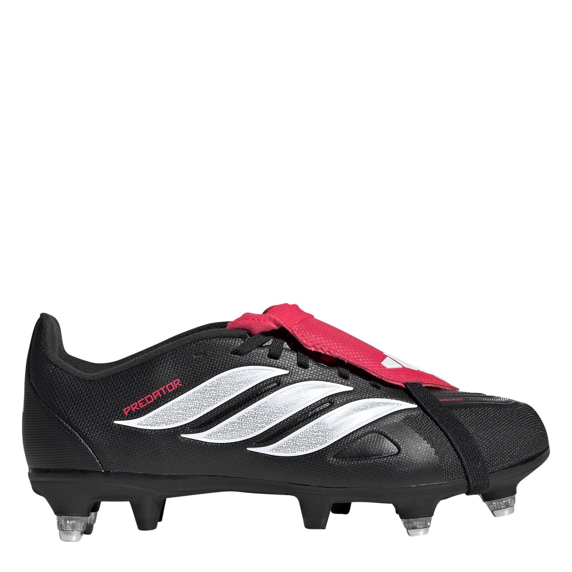 Black/Red - adidas - Predator League Childrens League Soft Ground Football Boots - 1