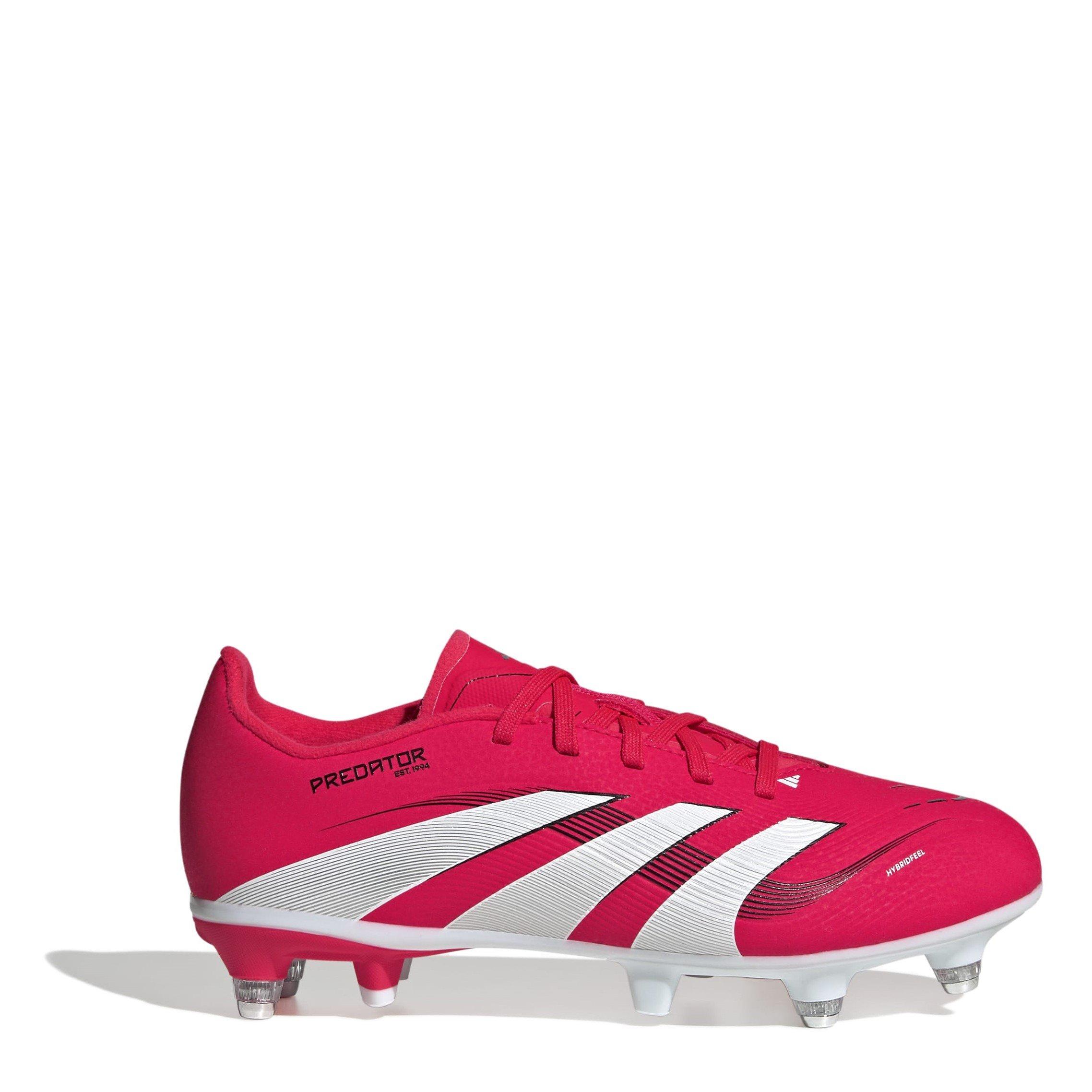 Red/White - adidas - Predator League Childrens Soft Ground Football Boots - 1