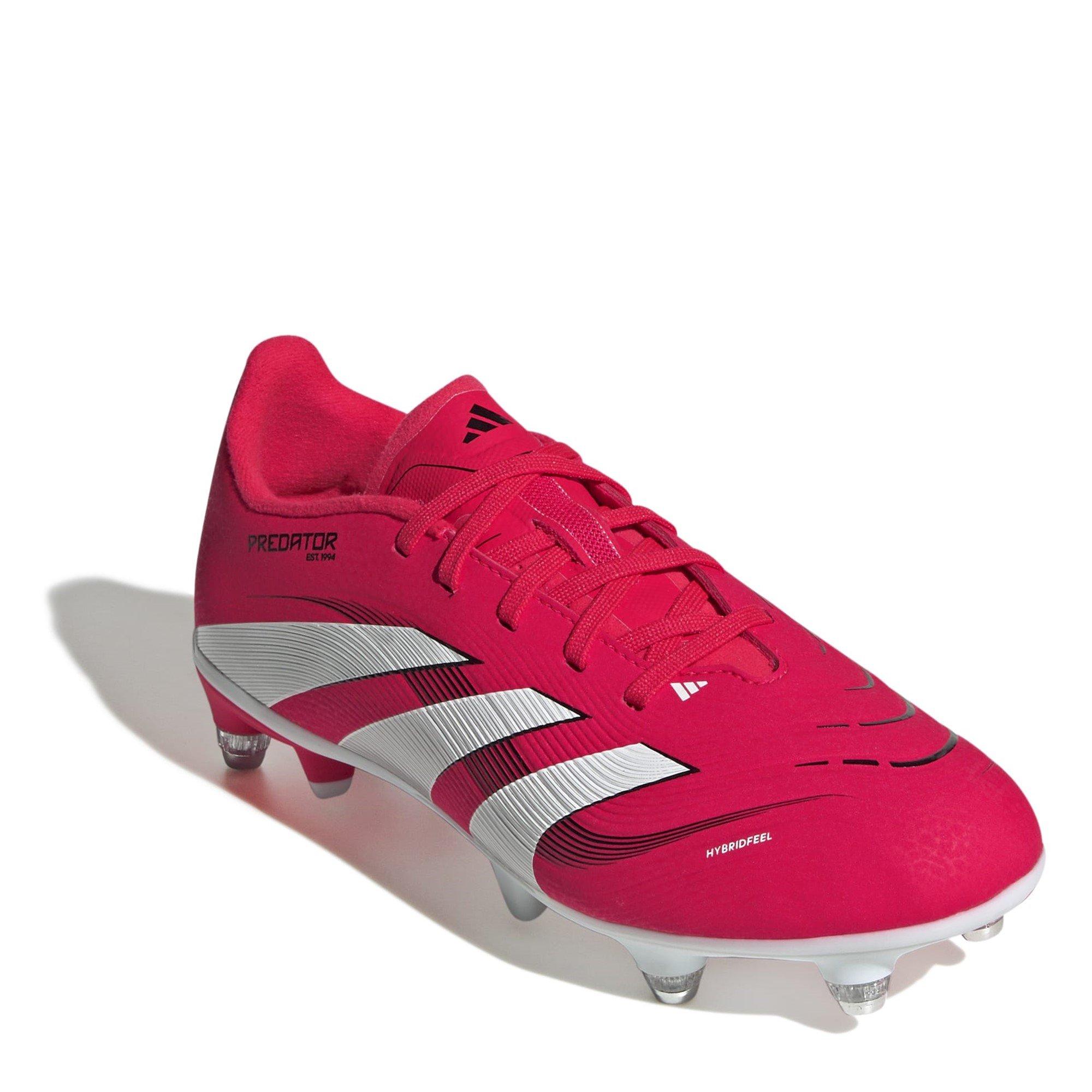 Red/White - adidas - Predator League Childrens Soft Ground Football Boots - 3