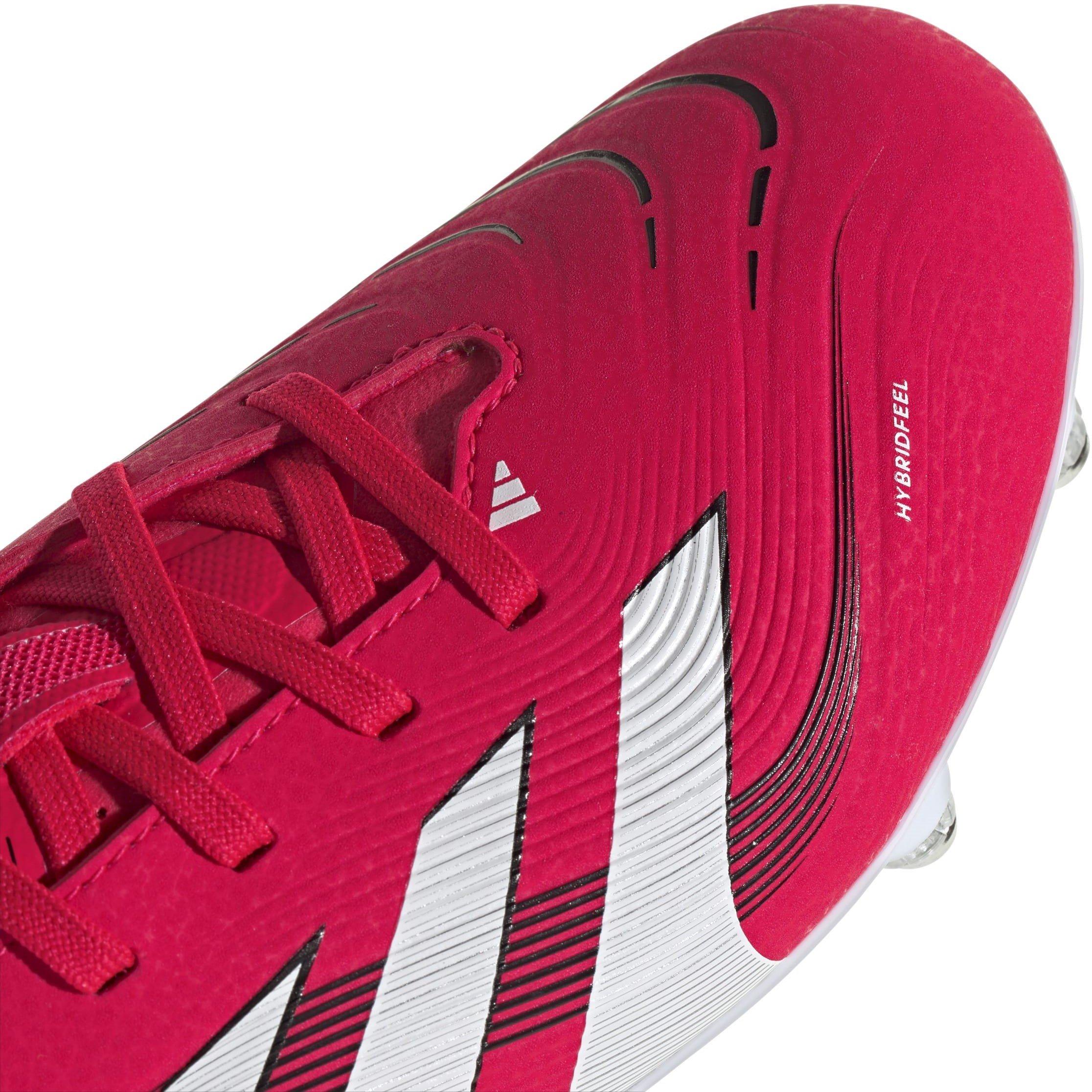 Red/White - adidas - Predator League Childrens Soft Ground Football Boots - 8
