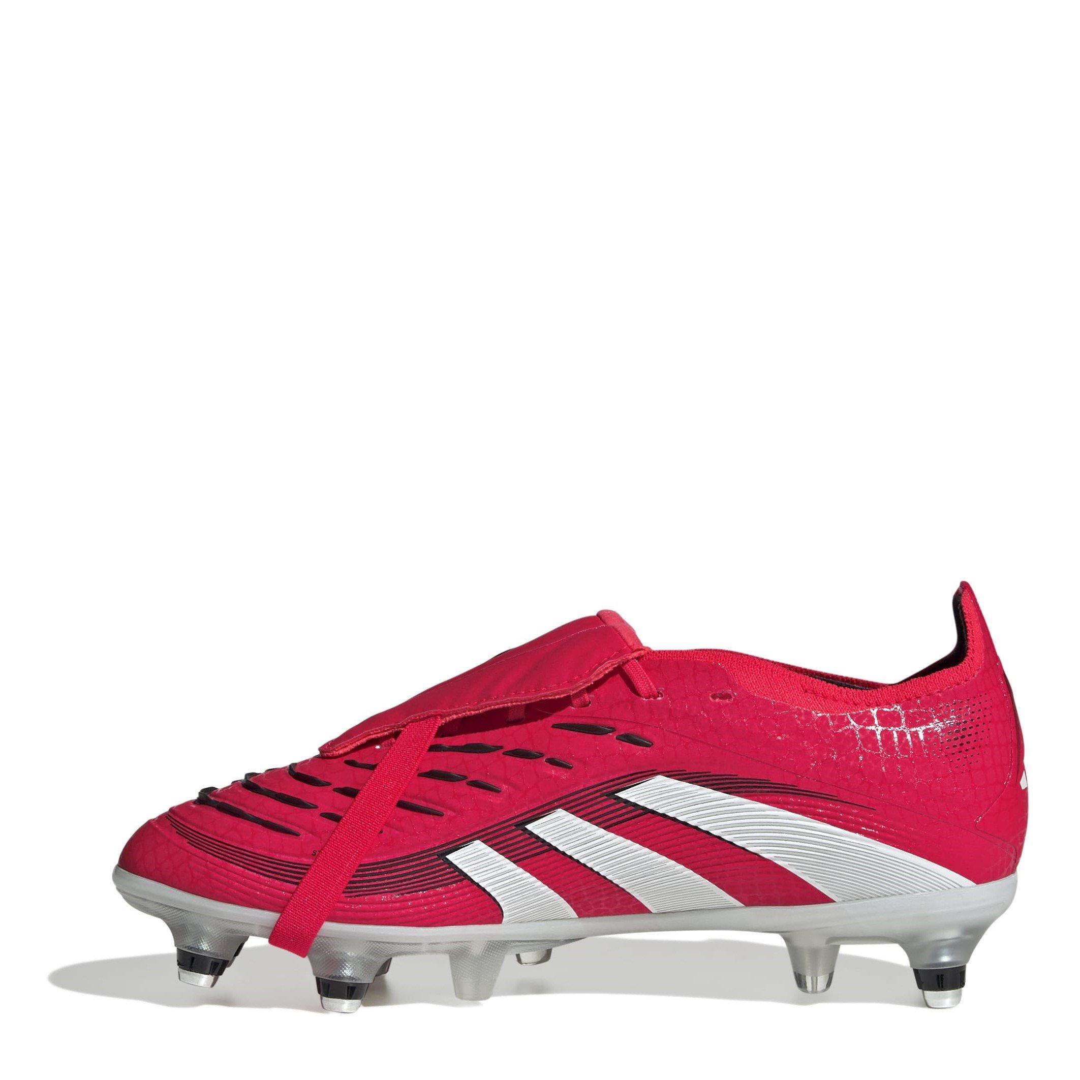 Rød/Hvid - adidas - Predator Elite Fold-Over Tongue Childrens Firm Ground Football Boots - 2