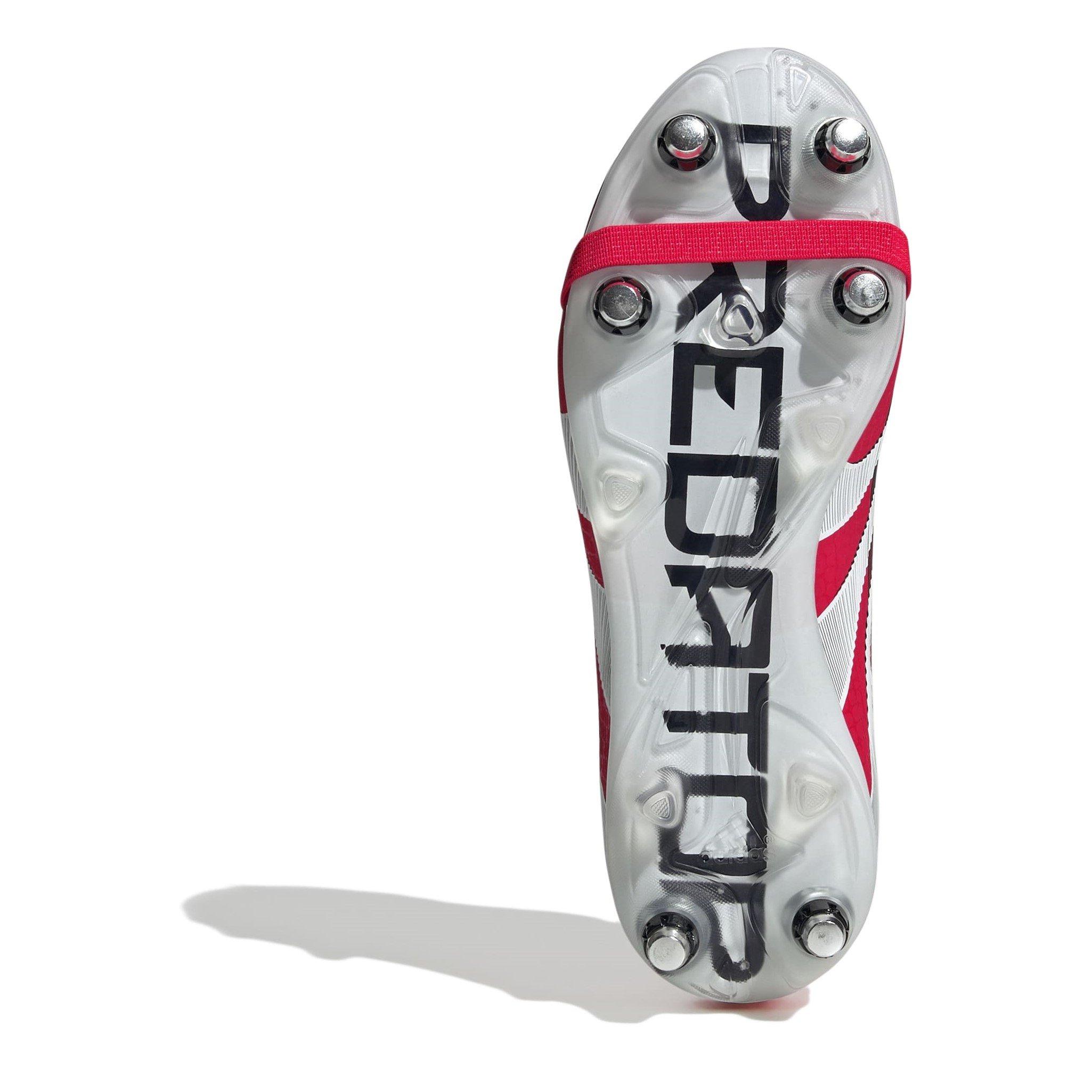 Rød/Hvid - adidas - Predator Elite Fold-Over Tongue Childrens Firm Ground Football Boots - 6