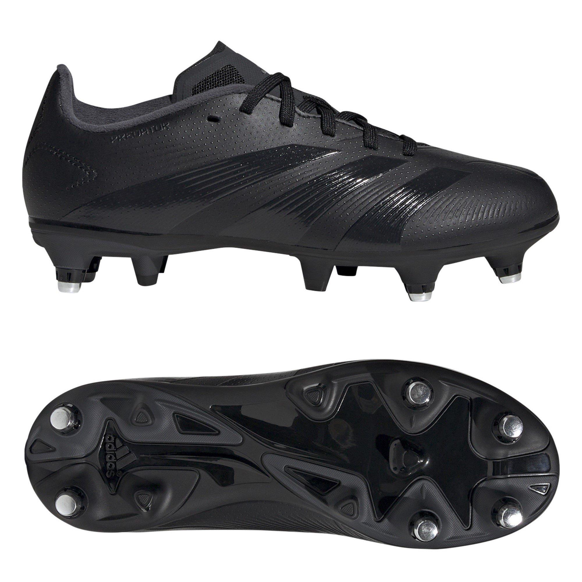 Black/Black - adidas - Predator 24 League Childrens Soft Ground Boots - 10