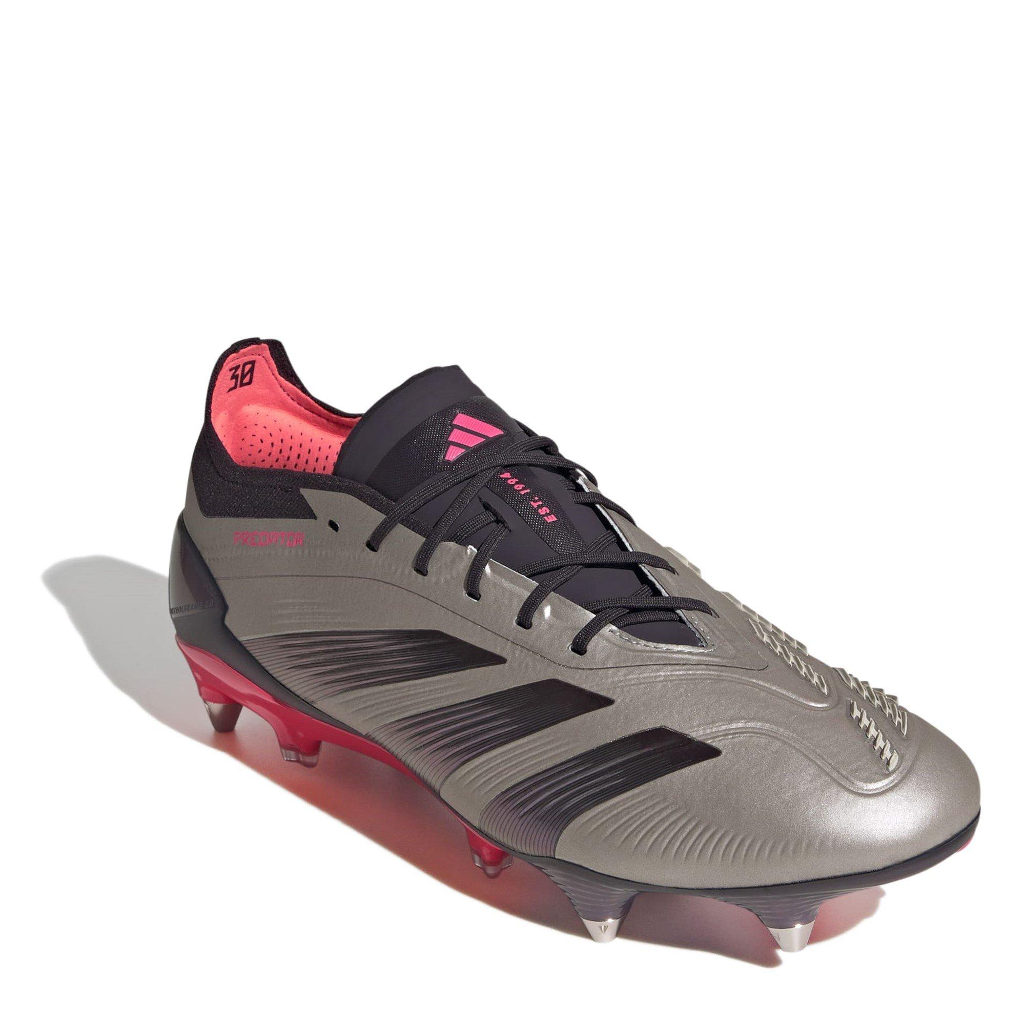 Plat/Blk/Crbn - adidas - Predator Elite Soft Ground Football Boots Juniors - 3