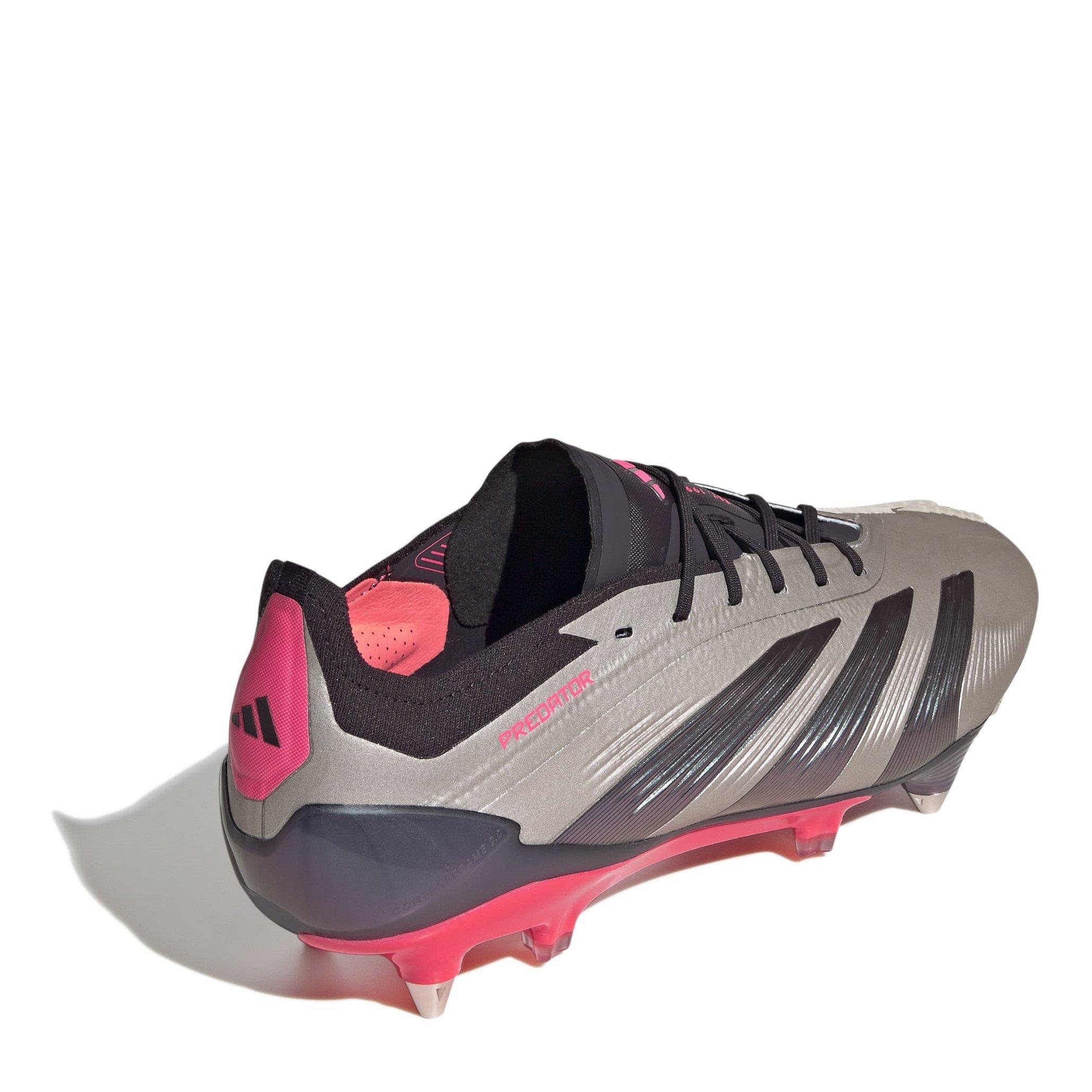 Plat/Blk/Crbn - adidas - Predator Elite Soft Ground Football Boots Juniors - 4