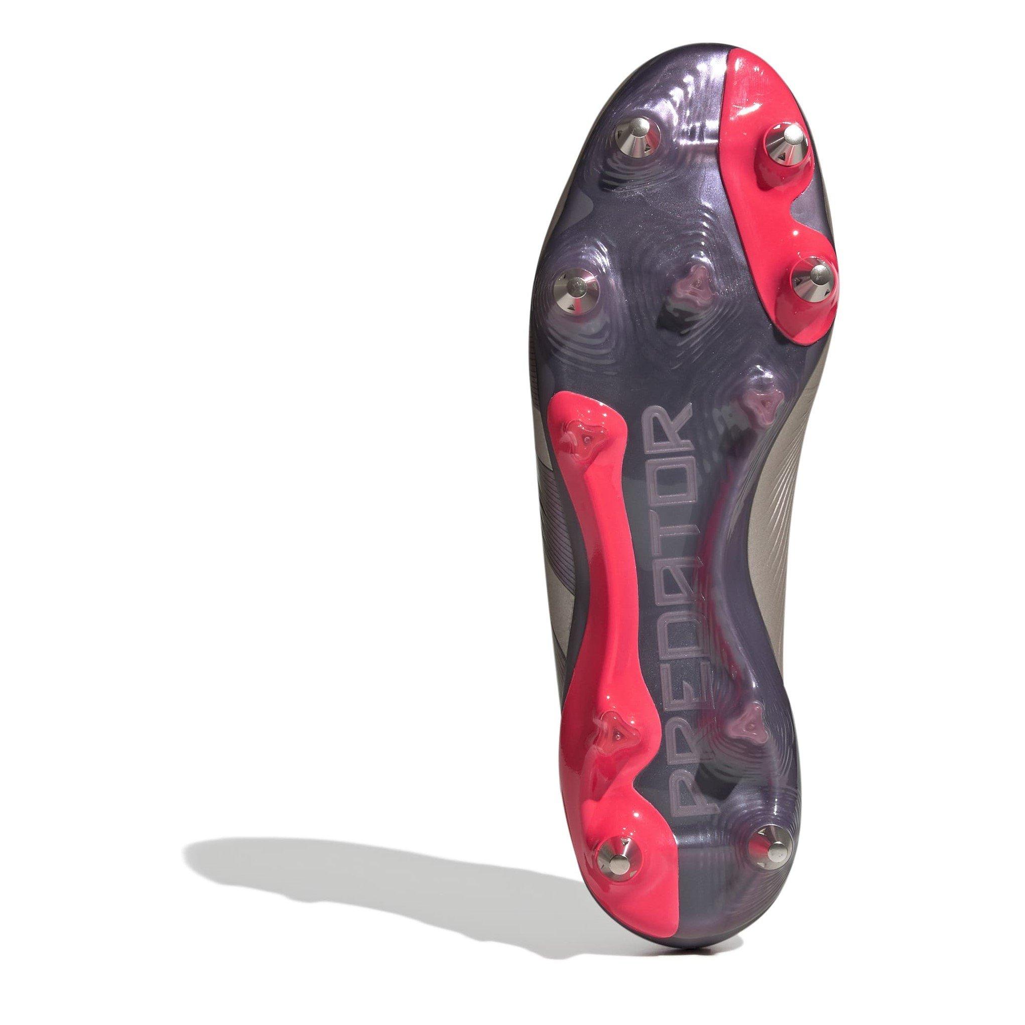 Plat/Blk/Crbn - adidas - Predator Elite Soft Ground Football Boots Juniors - 6