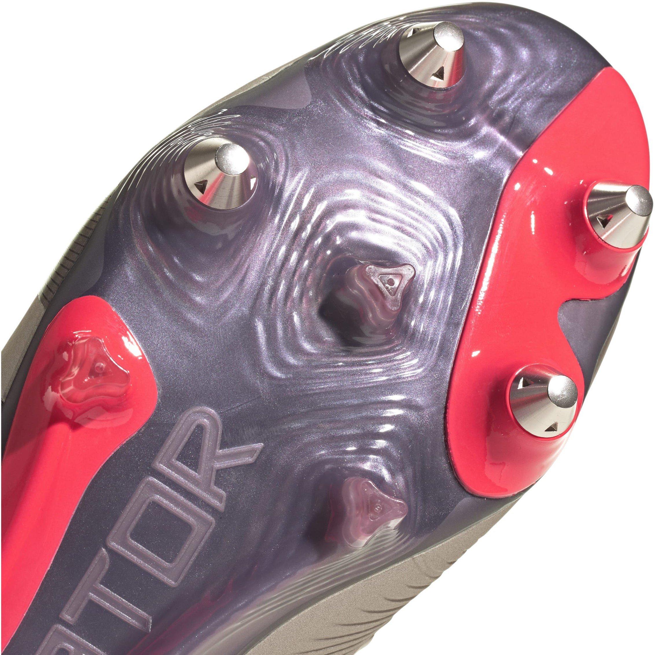 Plat/Blk/Crbn - adidas - Predator Elite Soft Ground Football Boots Juniors - 8