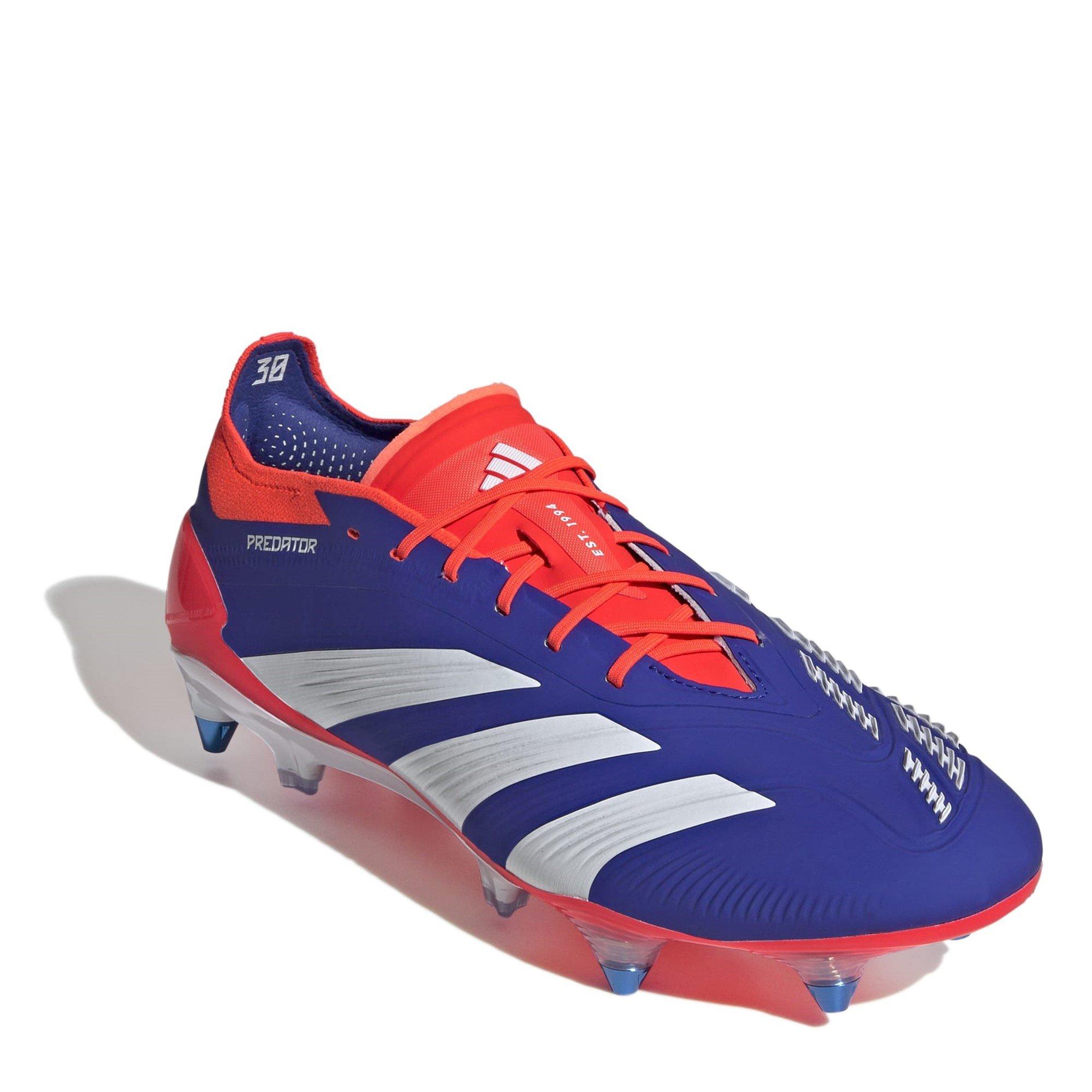 Blue/Wht/Red - adidas - Predator Elite Soft Ground Football Boots Juniors - 3