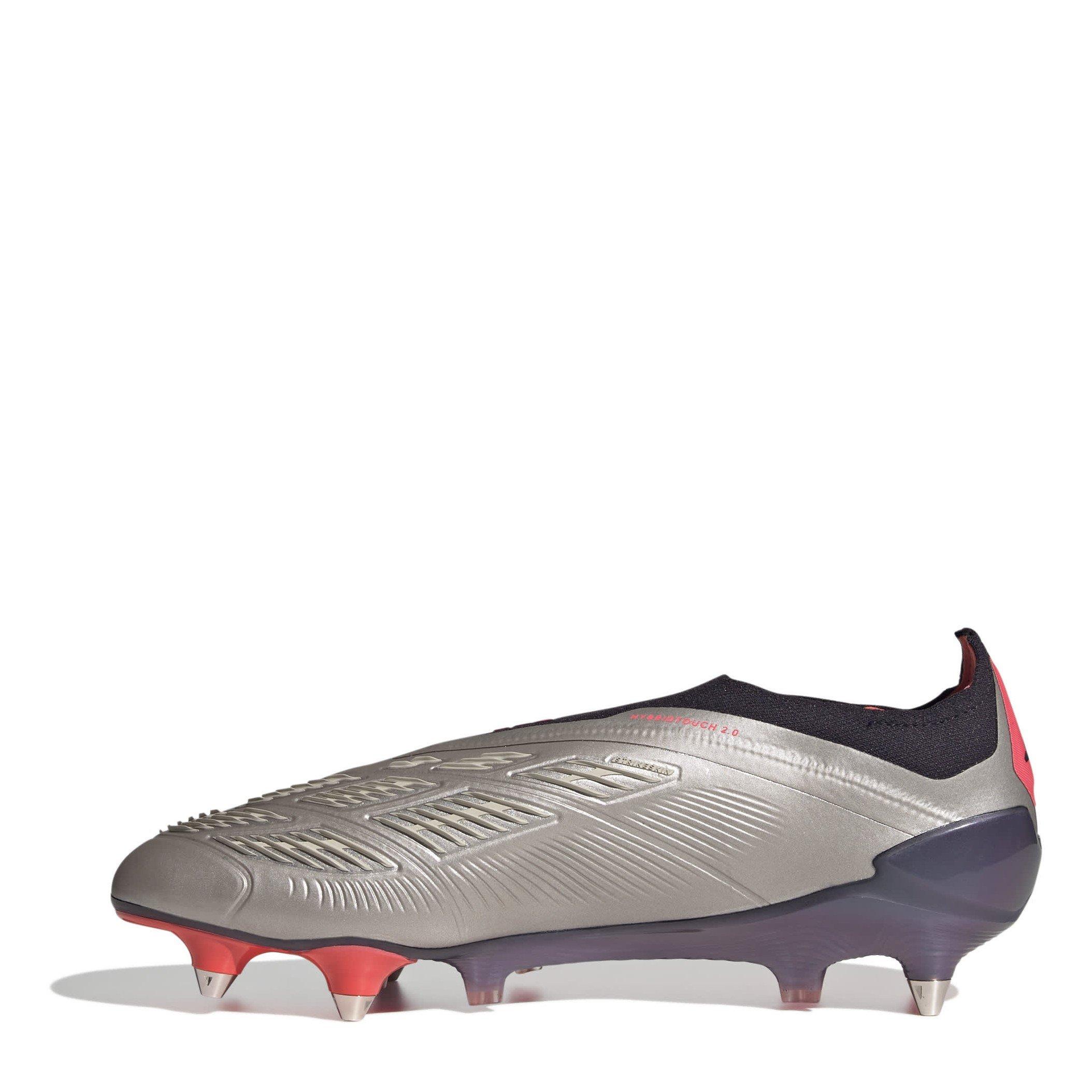 platin met. - adidas - Predator Elite Laceless Juniors Soft Ground Football Boots - 2