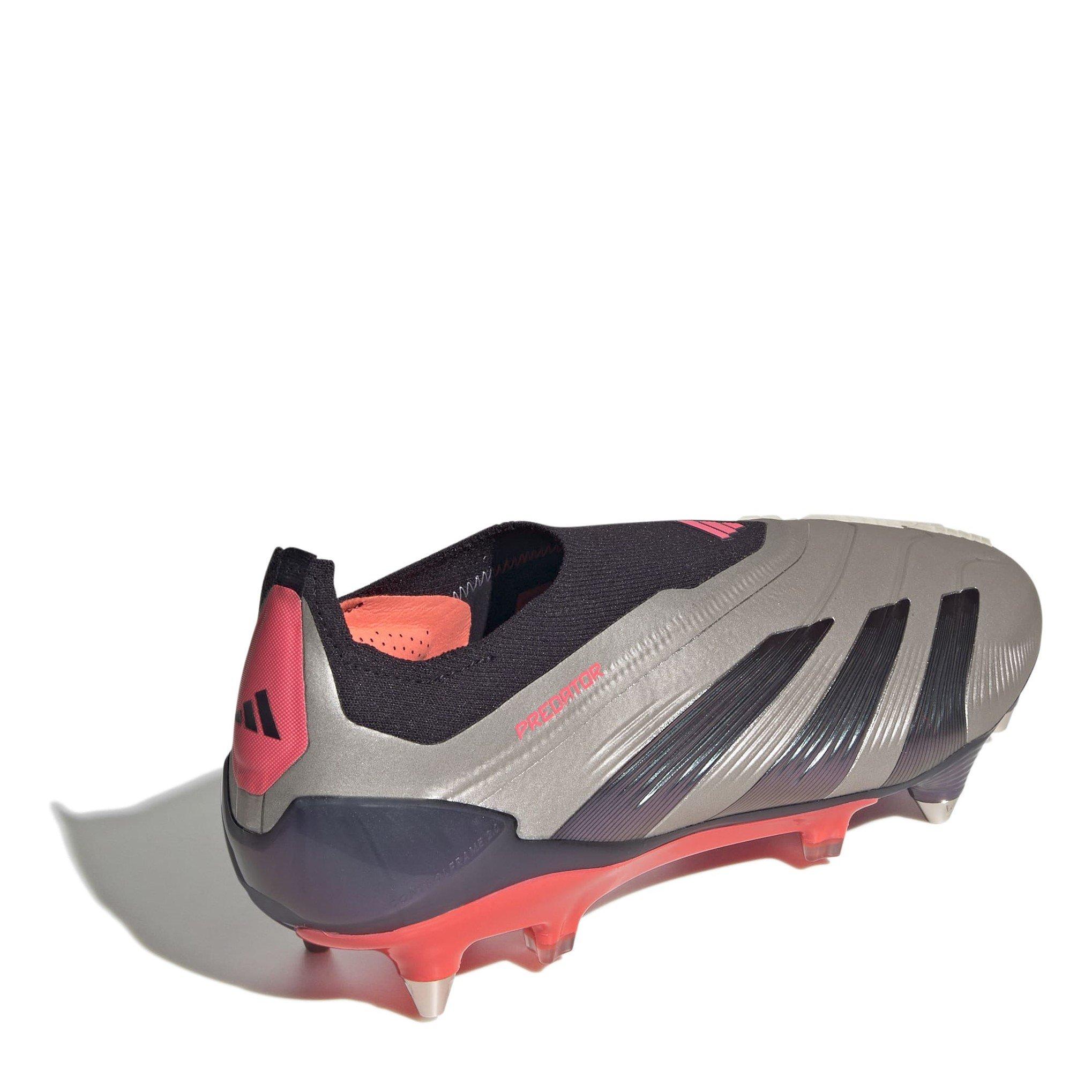 platin met. - adidas - Predator Elite Laceless Juniors Soft Ground Football Boots - 4