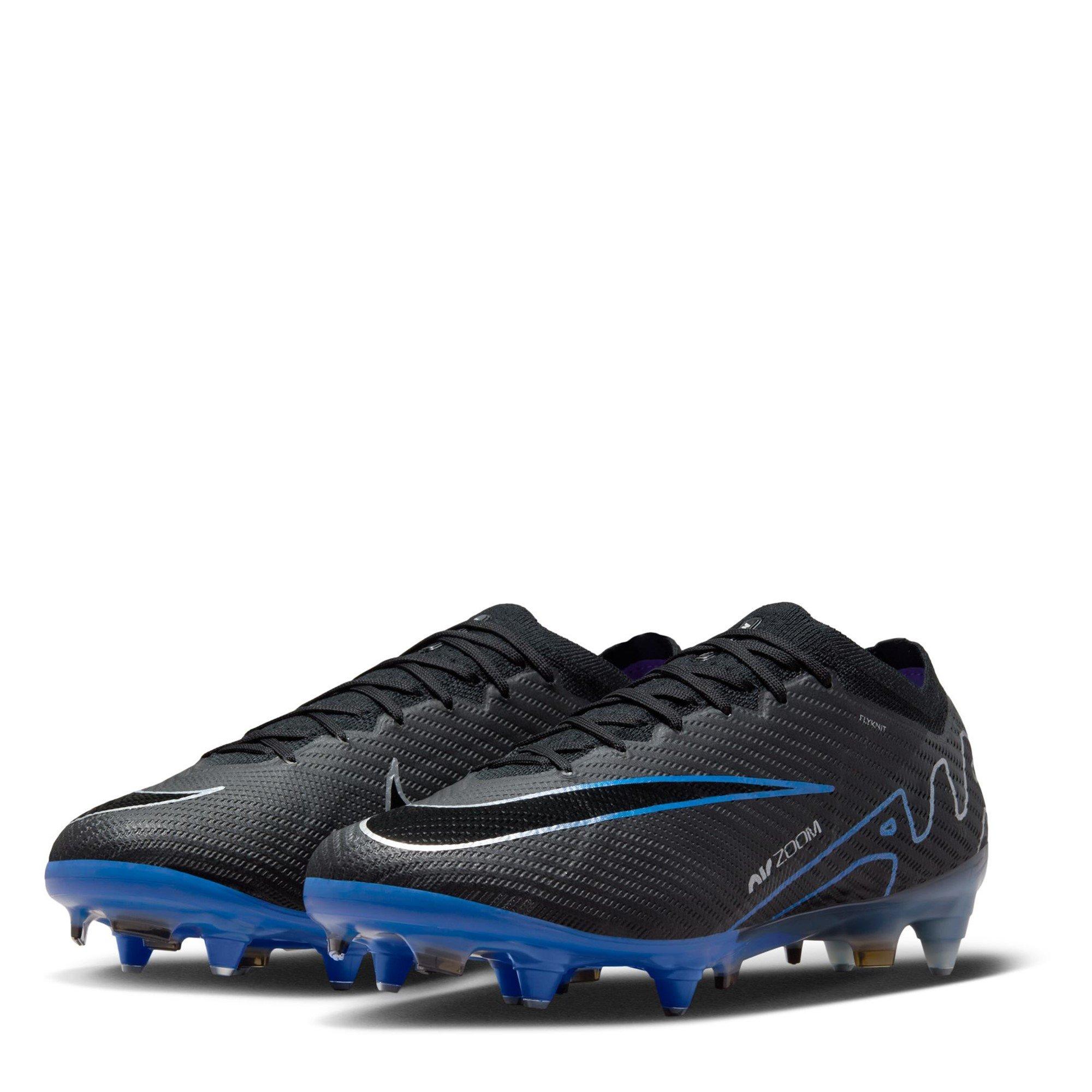 Zwart/Chroom - Nike - Zoom Mercurial Vapor 15 Elite Soft Ground Pro Football Boots Juniors - 4