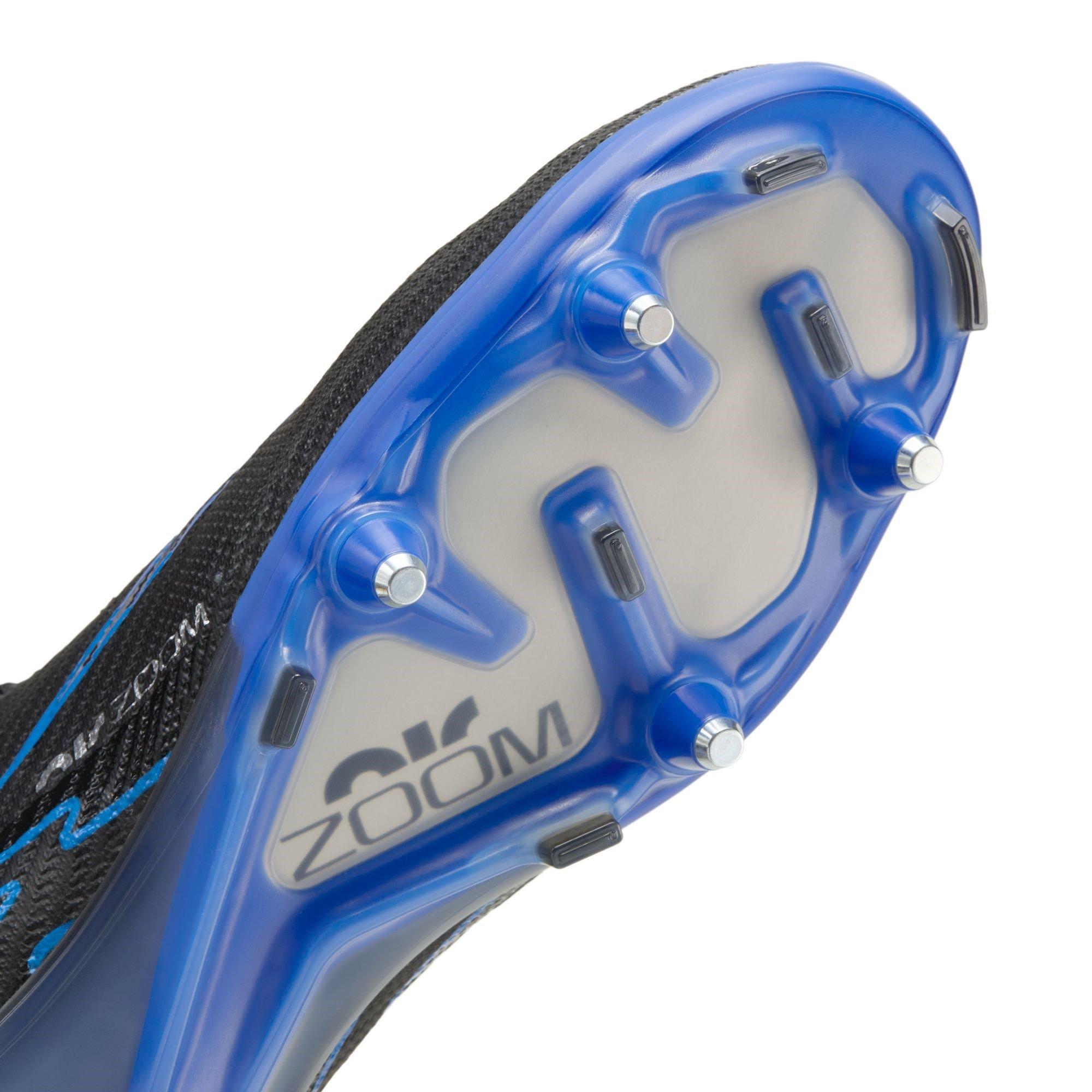 Zwart/Chroom - Nike - Zoom Mercurial Vapor 15 Elite Soft Ground Pro Football Boots Juniors - 10