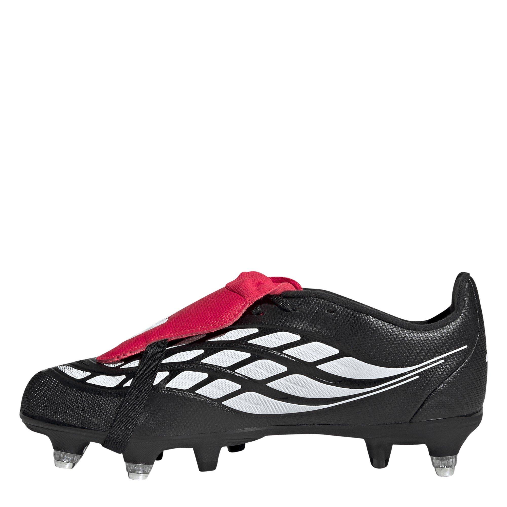 Noir/Rouge - adidas - Predator League Junior Soft Ground Football Boots - 2