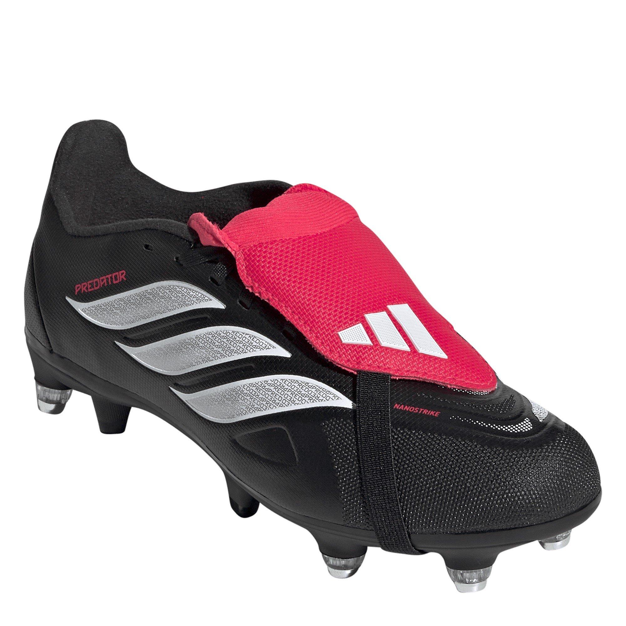 Noir/Rouge - adidas - Predator League Junior Soft Ground Football Boots - 3
