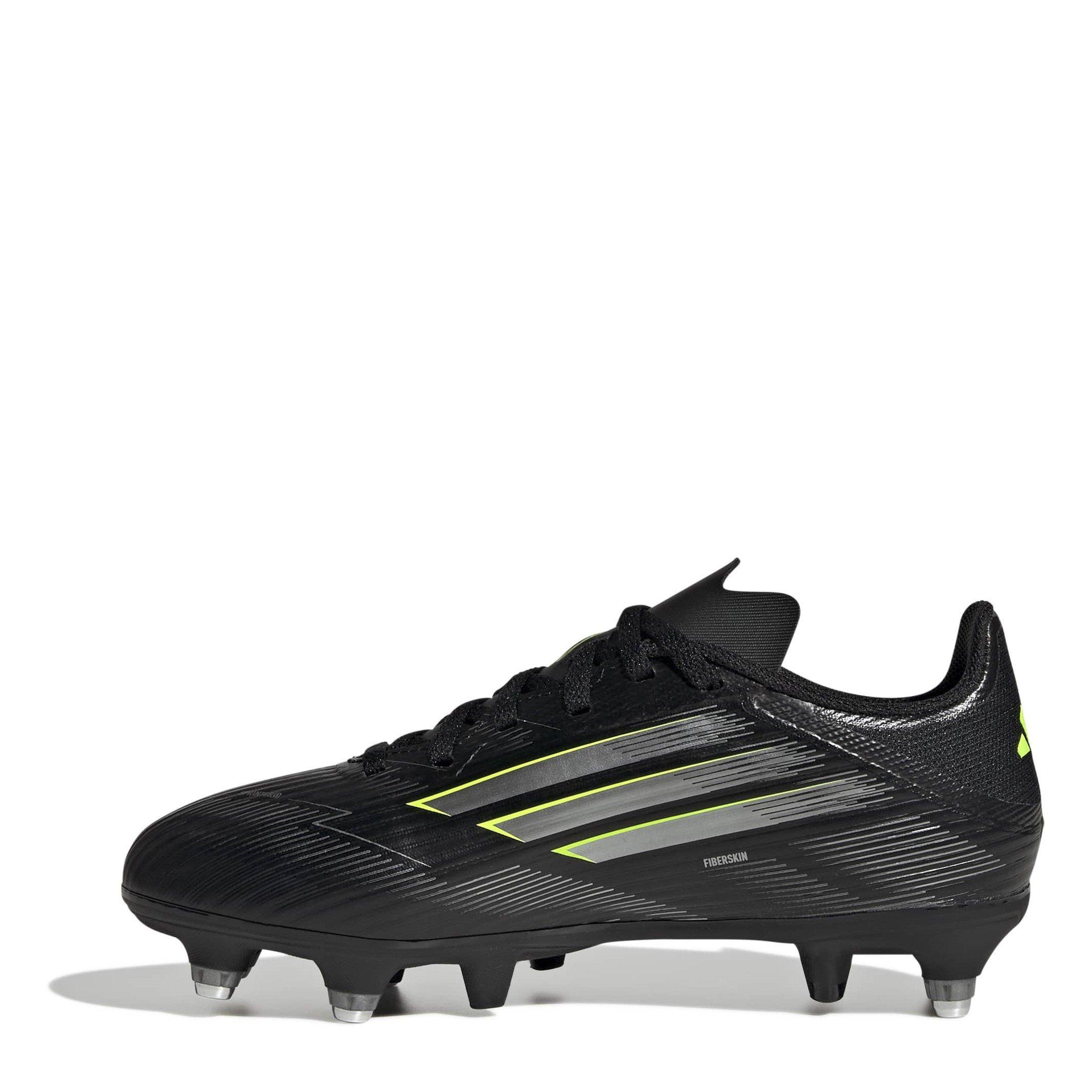 Black/Lemon - adidas - F50 League Juniors Soft Ground Football Boots - 2