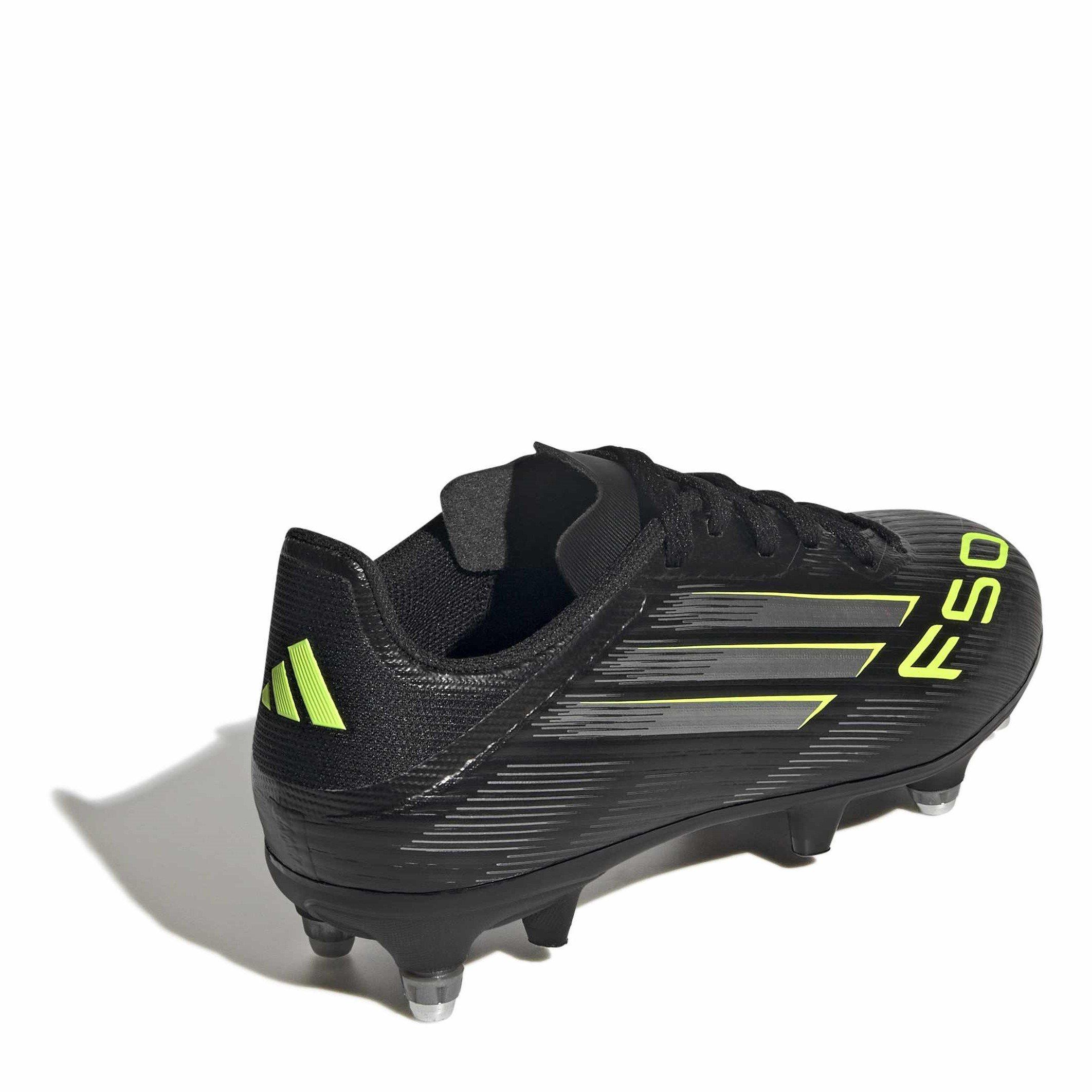 Black/Lemon - adidas - F50 League Juniors Soft Ground Football Boots - 4