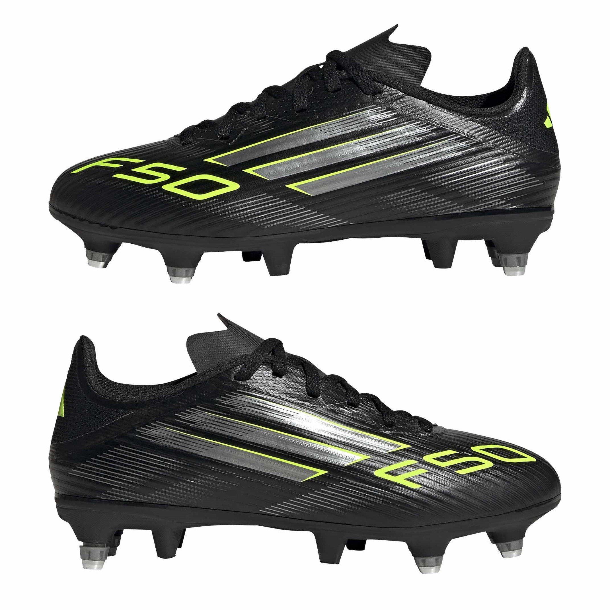 Black/Lemon - adidas - F50 League Juniors Soft Ground Football Boots - 9