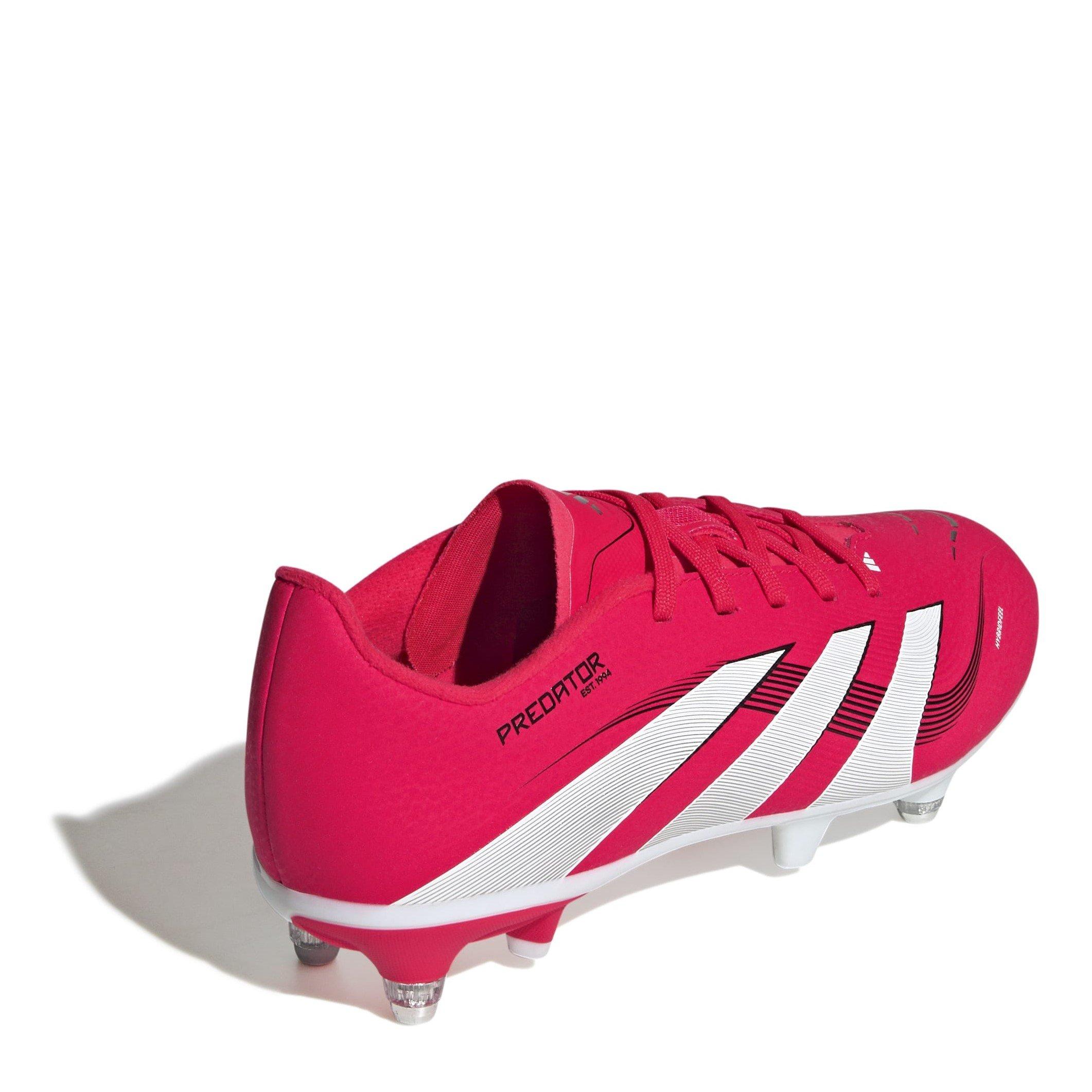 Rosso/Bianco - adidas - Predator League Juniors Soft Ground Football Boots - 4