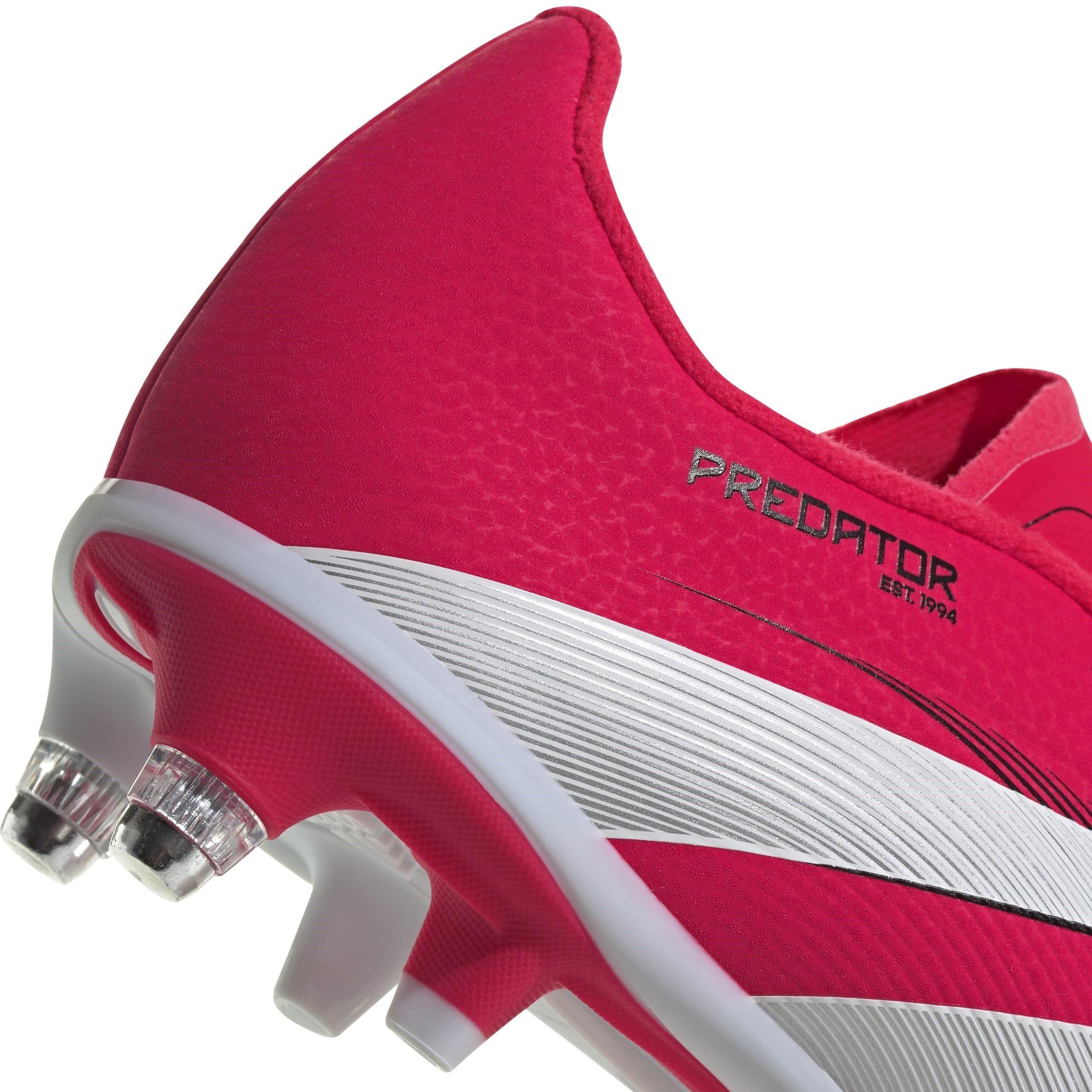 Rosso/Bianco - adidas - Predator League Juniors Soft Ground Football Boots - 7