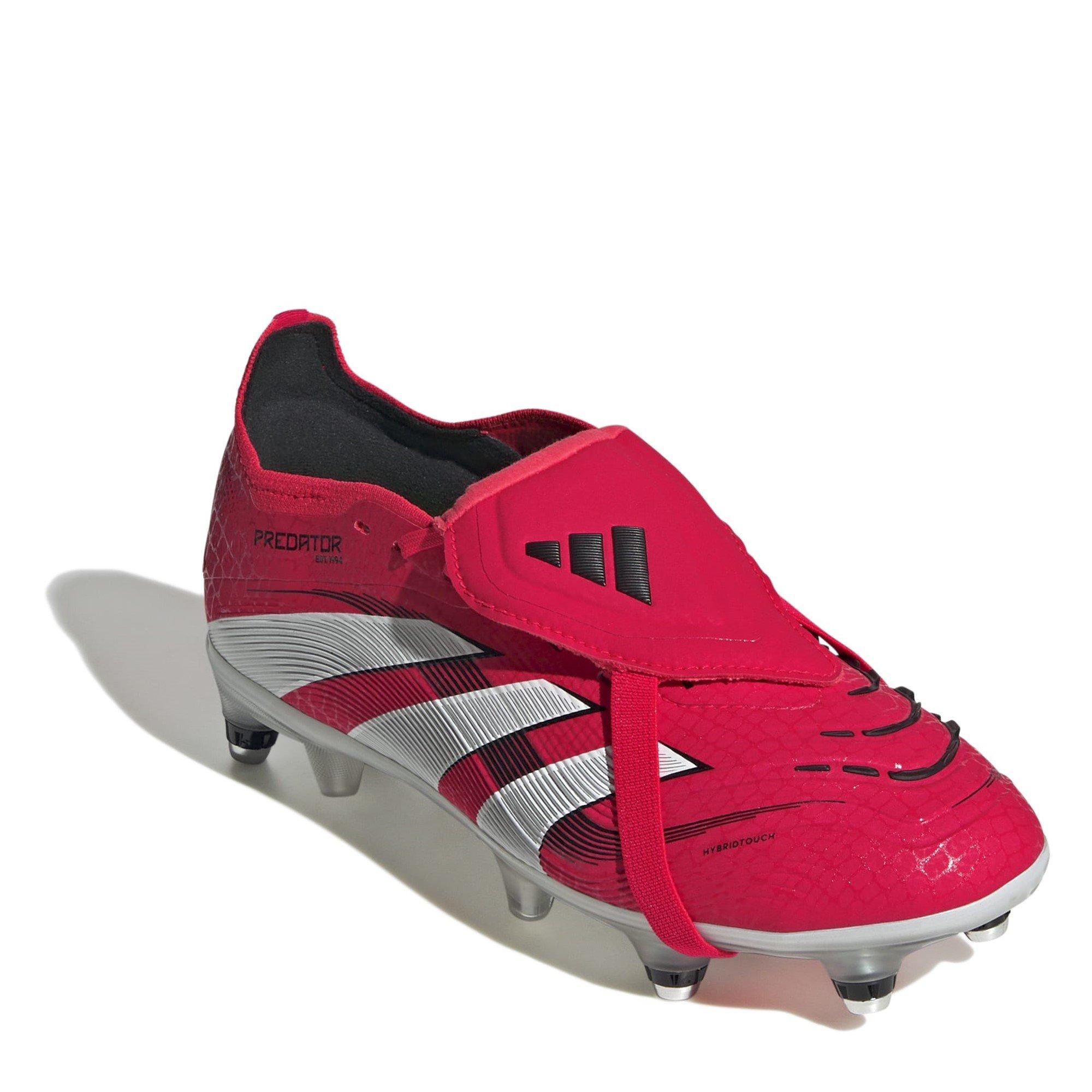 Rosso/Bianco - adidas - Predator Elite Fold-Over Tongue Junior Soft Ground Football Boots - 3