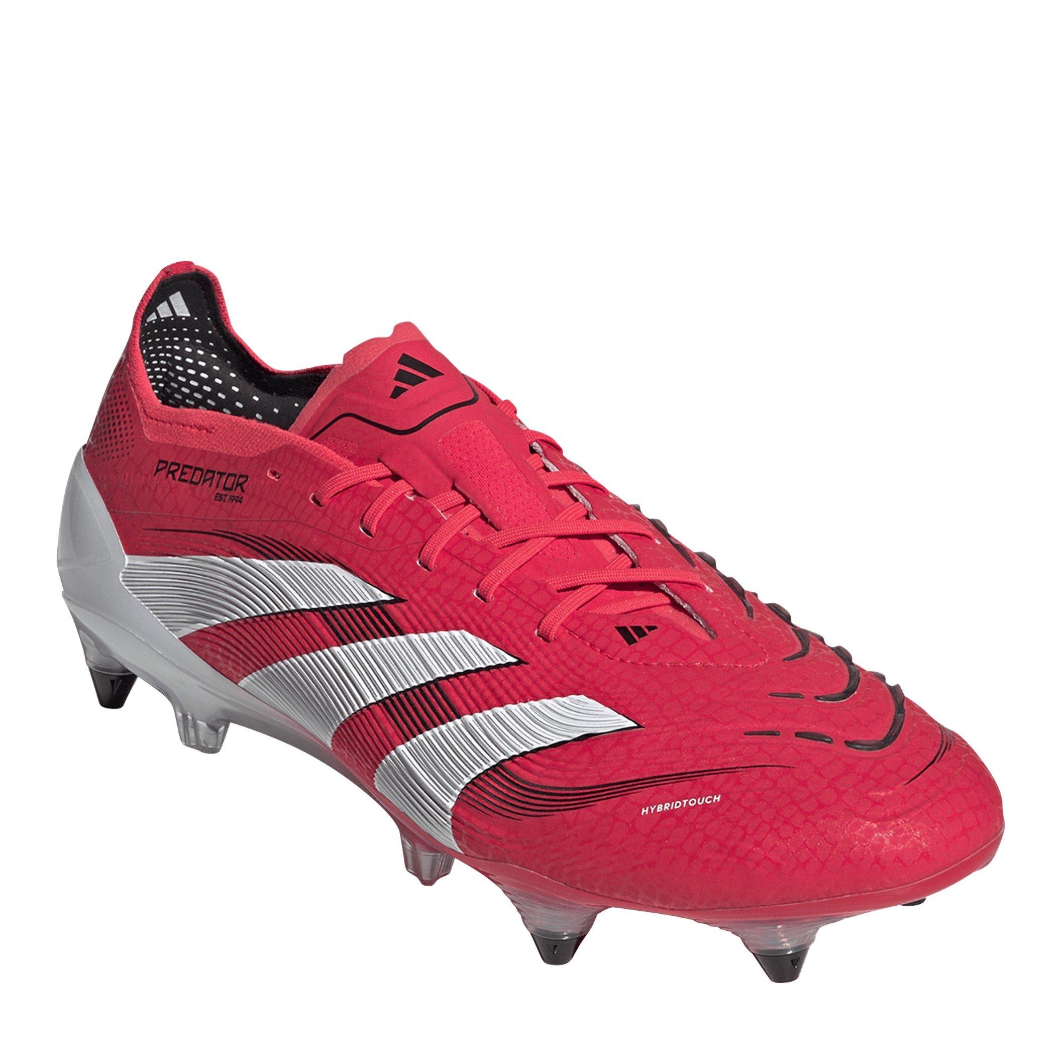 Red/Wht/Blk - adidas - Unisex Kids' Pred Elt Predator Soft Ground Football Boots - 3